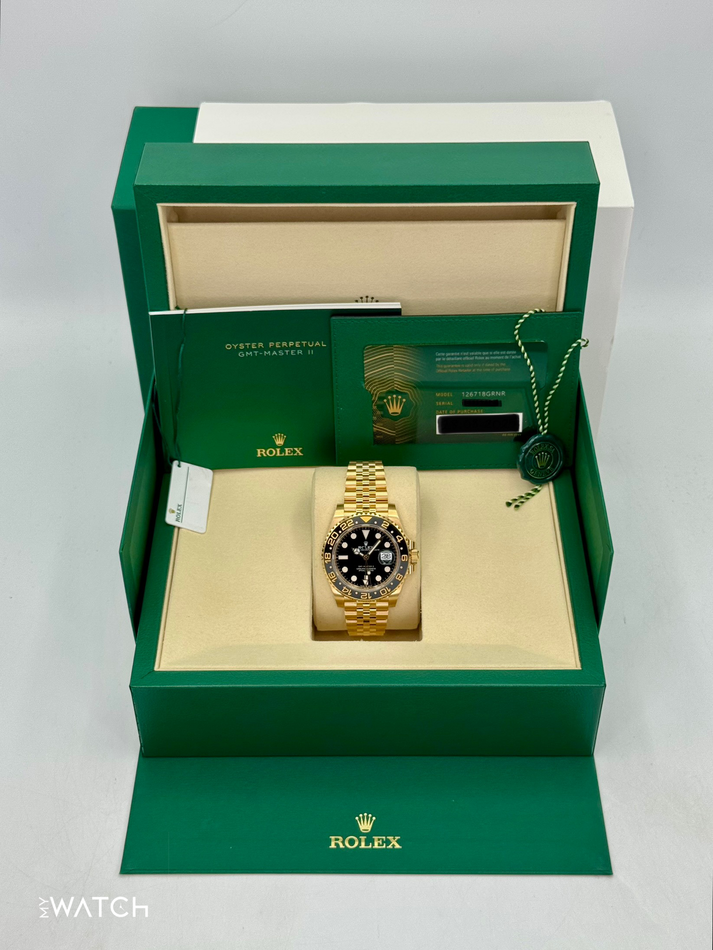NEW 2025 Rolex GMT-Master II 40mm 126718GRNR Jubilee Black Dial