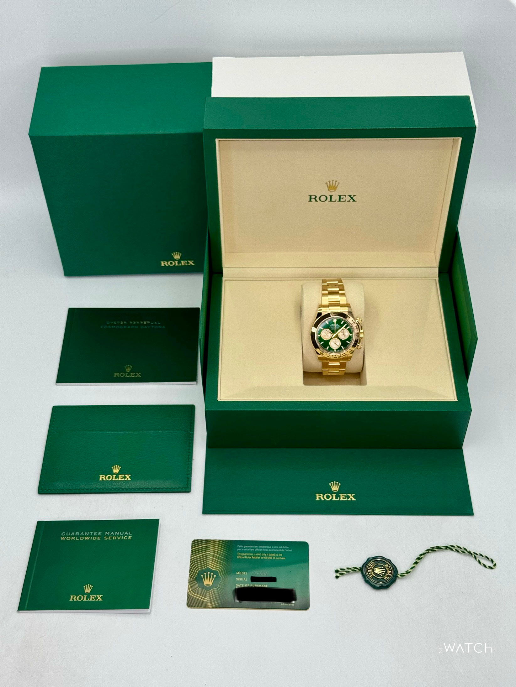 NEW 2025 Rolex Daytona "John Mayer" 40mm 126508 Yellow Gold Green Dial (STICKERED) - MyWatchLLC