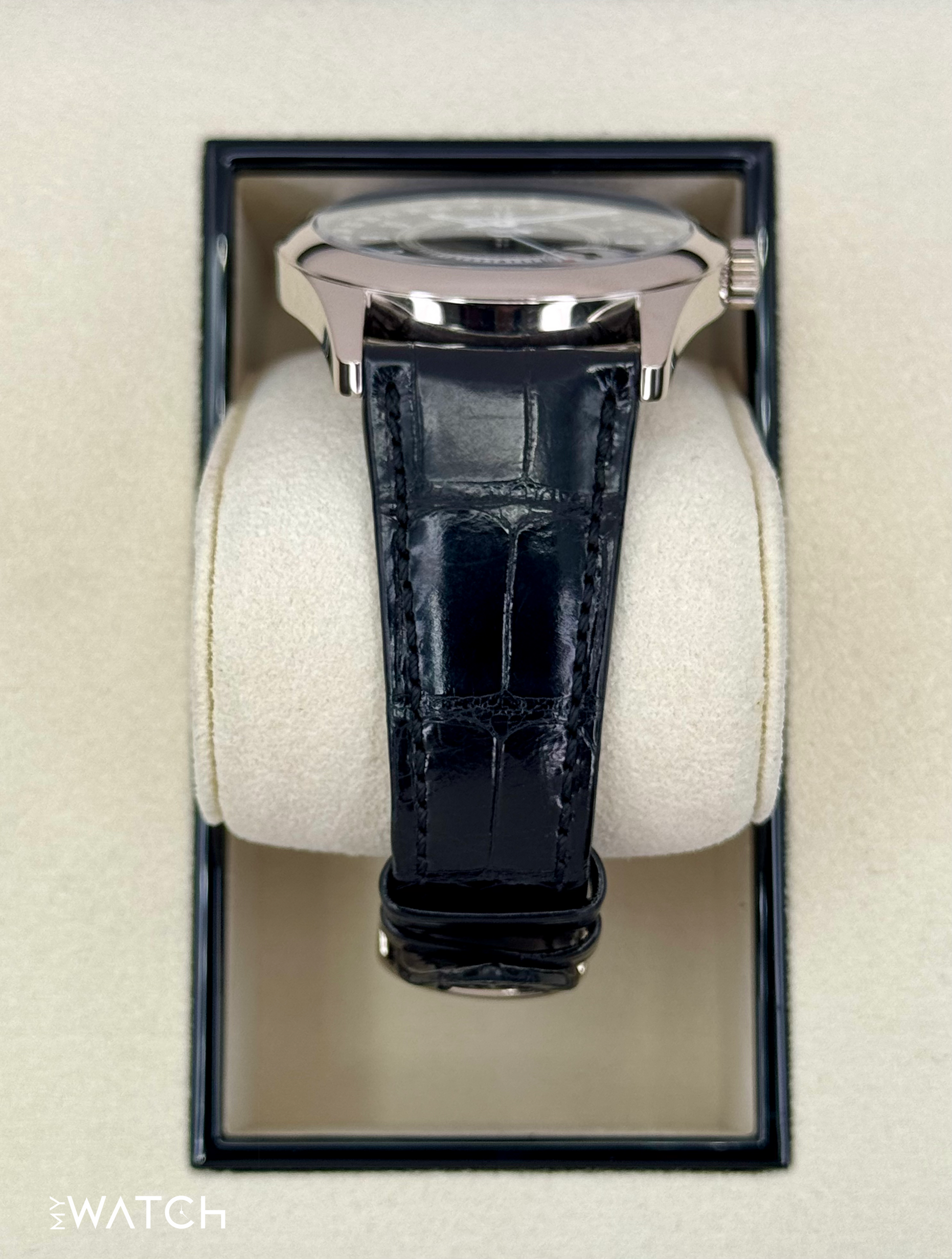 2019 Patek Philippe Calatrava 6006G White Gold Black Dial - MyWatchLLC