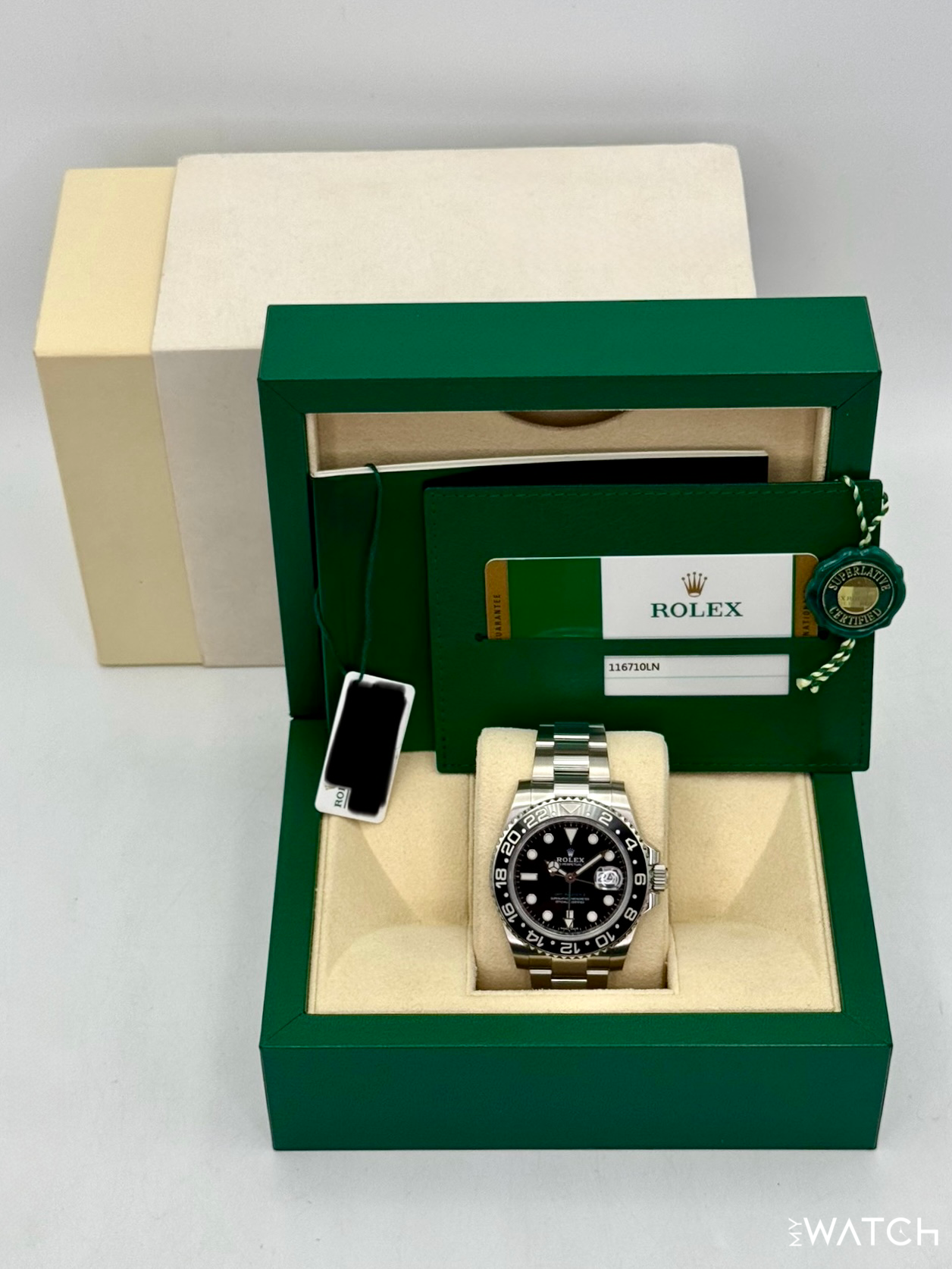 2018 Rolex GMT-Master II 40mm 116710LN Stainless Steel Black Dial - MyWatchLLC
