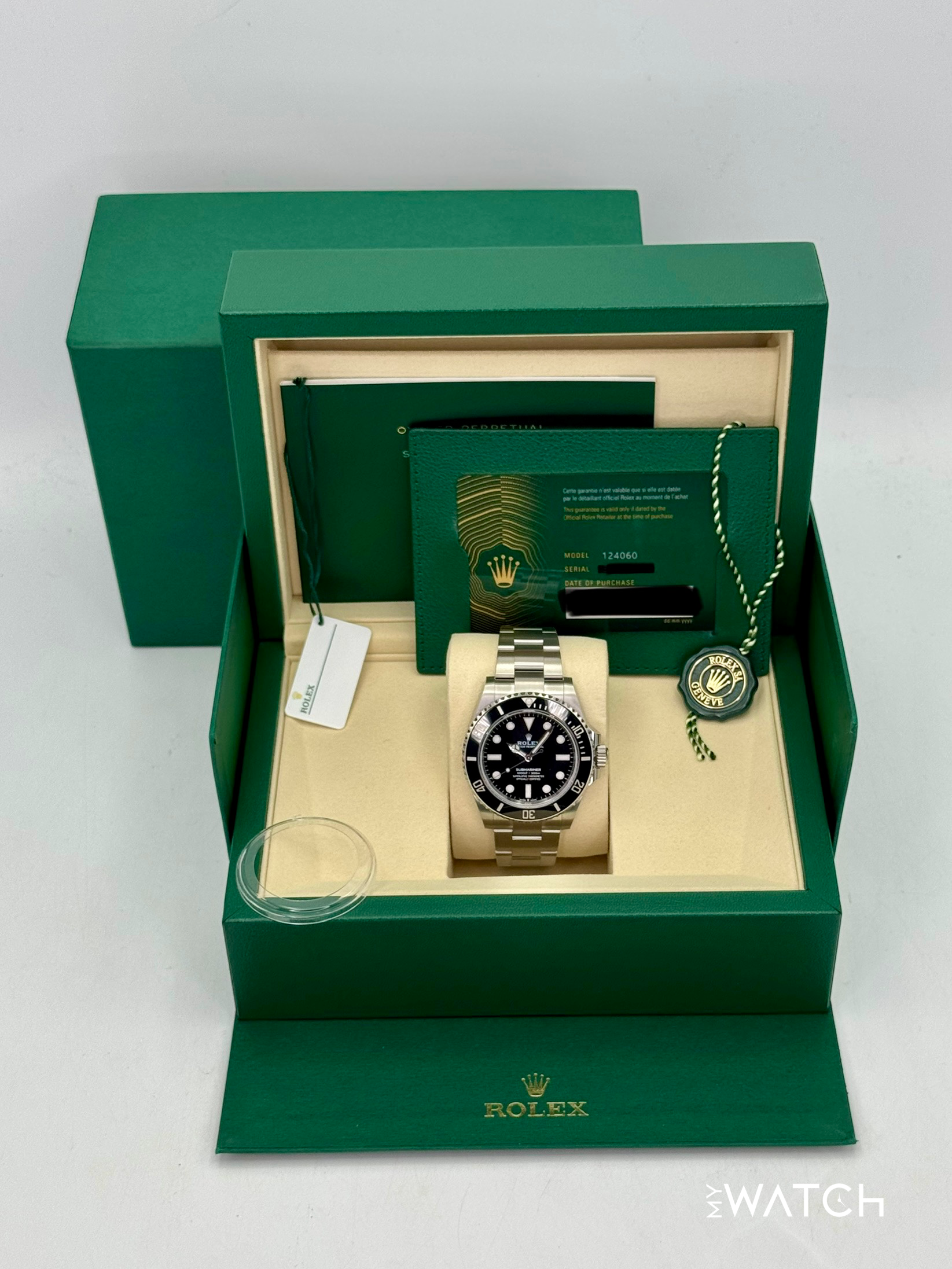 NEW 2025 Rolex Submariner 41mm 124060 Stainless Steel Black Dial (STICKERED) - MyWatchLLC
