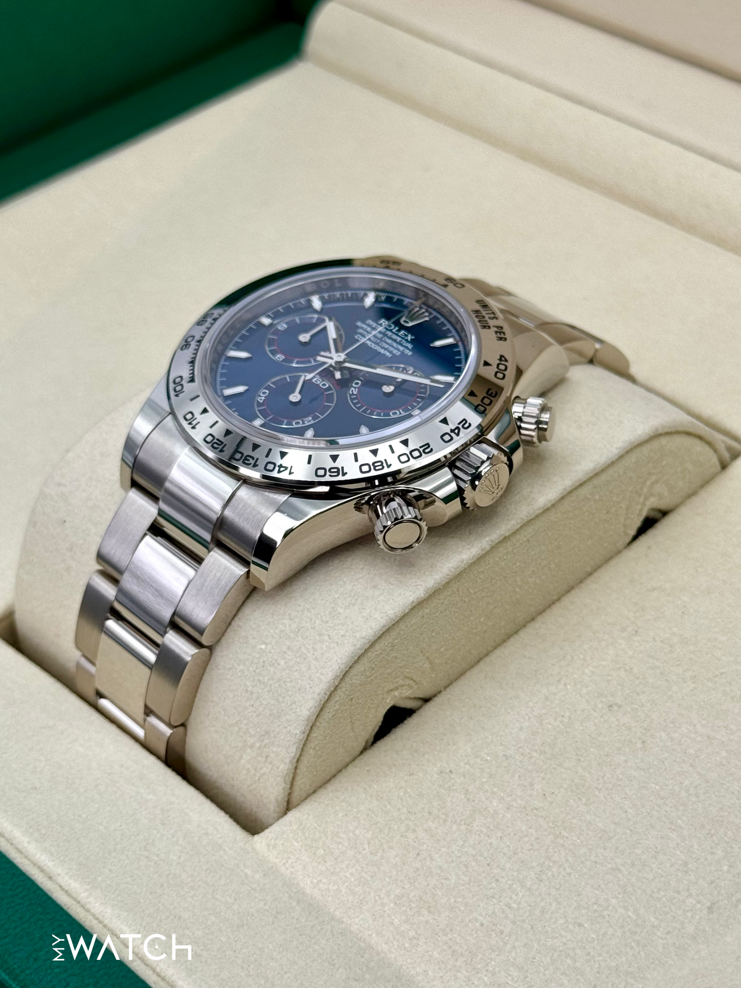 NEW 2025 Rolex Daytona 40mm 126509 White Gold Blue Dial