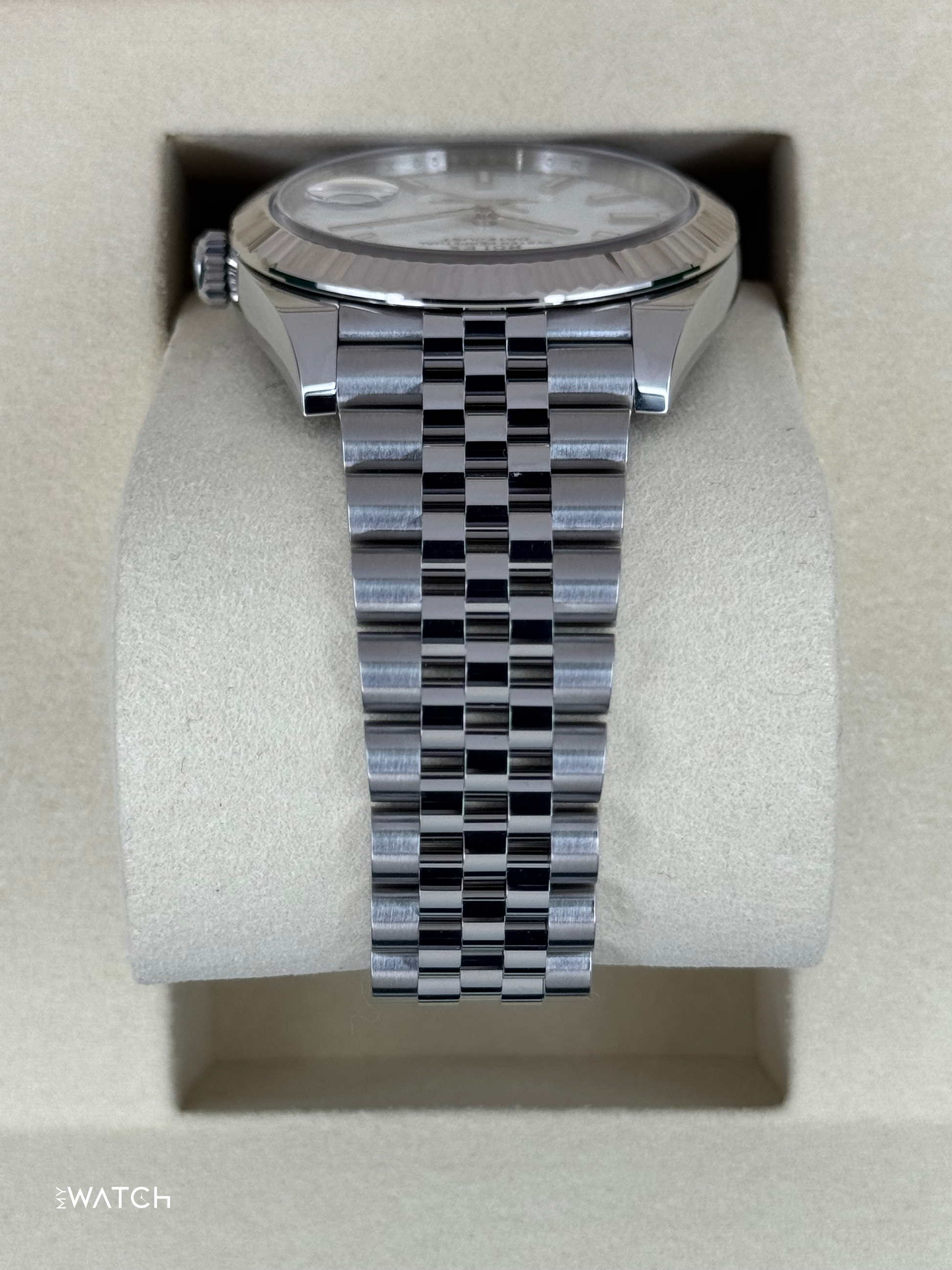 New 2025 Rolex Datejust 41mm 126334 Stainless Steel Jubilee White Dial - MyWatchLLC