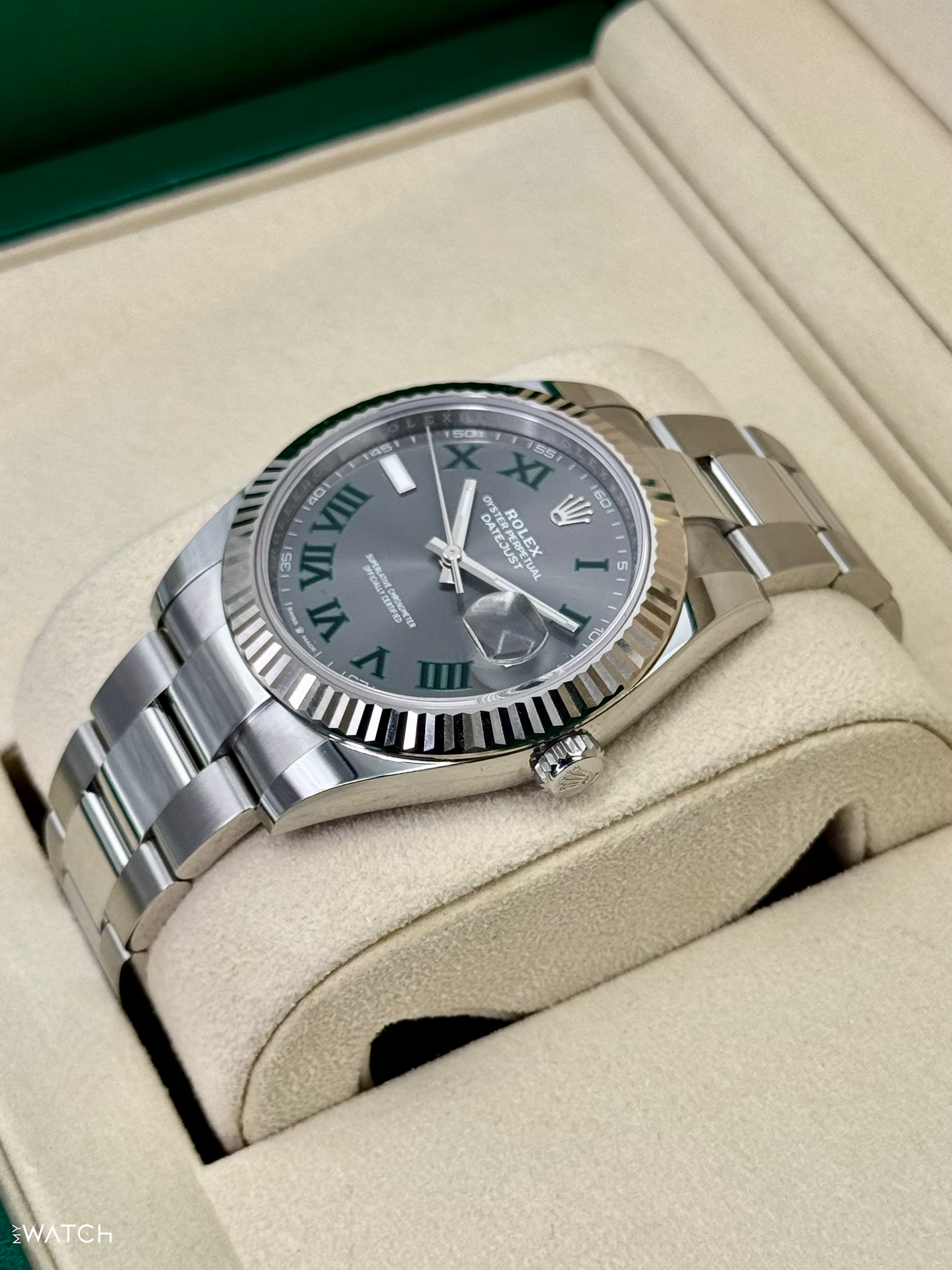 NEW 2025 Rolex Datejust 41mm 126334 Oyster Wimbledon Dial - MyWatchLLC