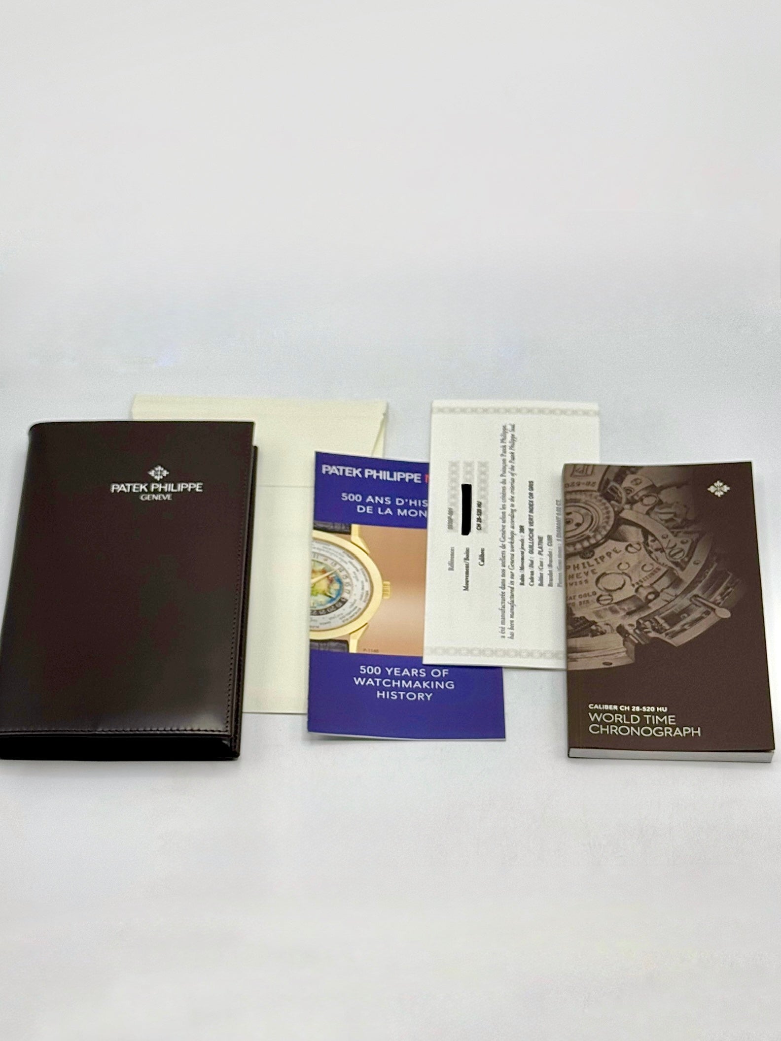 2025 Patek Philippe 5930P World Time Flyback Chronograph Platinum Green Dial - MyWatchLLC