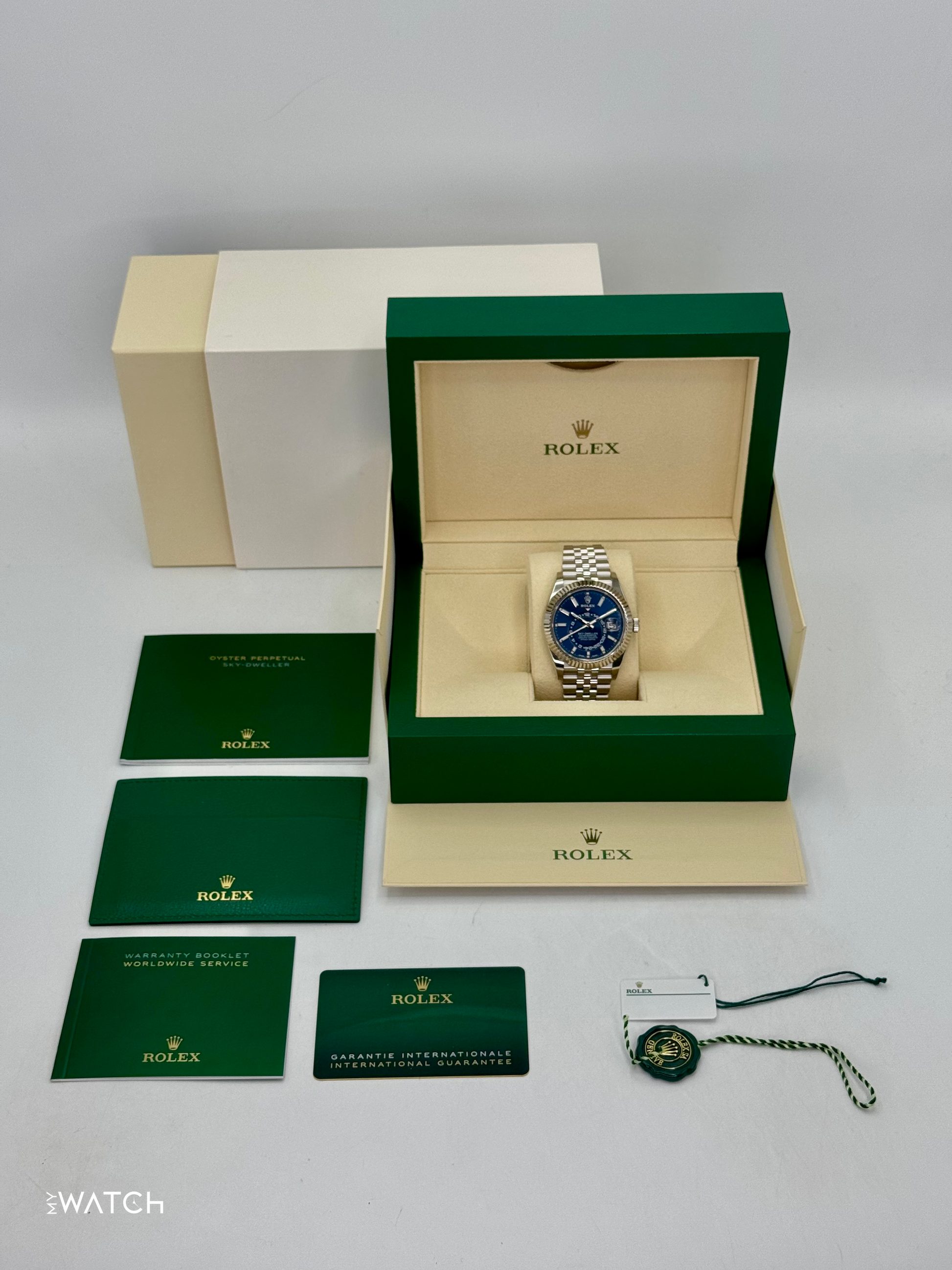 2022 Rolex Sky-Dweller 42mm 326934 Jubilee Blue Dial - MyWatchLLC