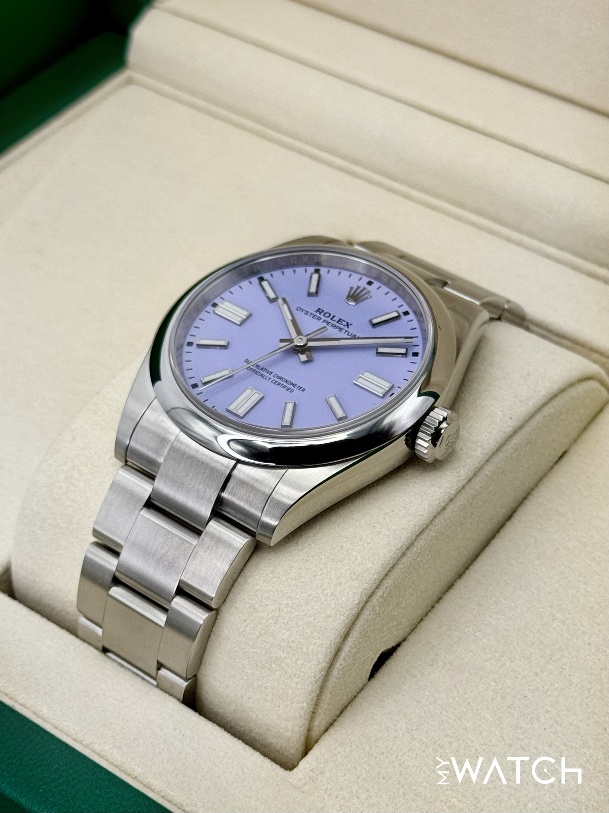 NEW 2025 Rolex Oyster Perpetual 41mm 134300 Lavender Dial (STICKERED) - MyWatchLLC