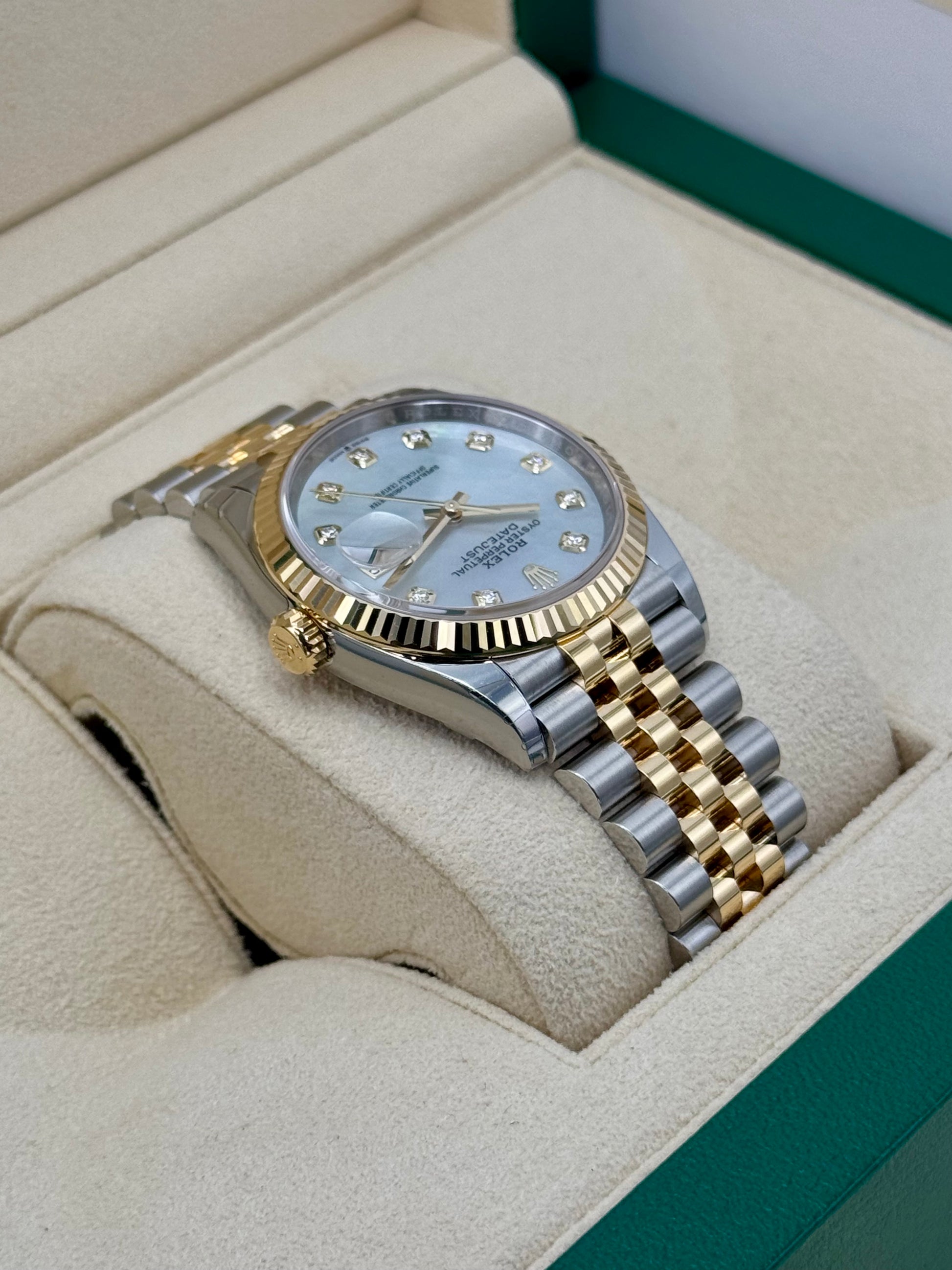 NEW 2024 Rolex Datejust 36mm 126233 Mother of Pearl Diamond Dial - MyWatchLLC
