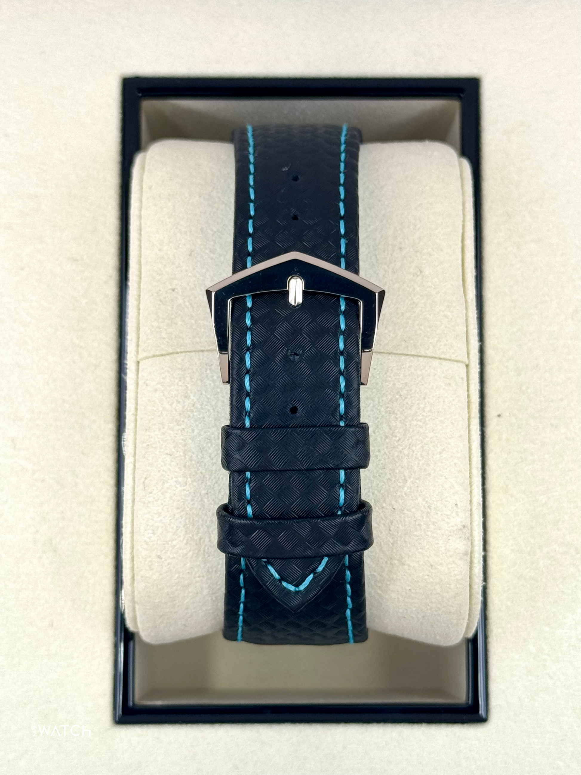 2025 Patek Philippe Calatrava Blue 6007G White Gold Black Dial - MyWatchLLC