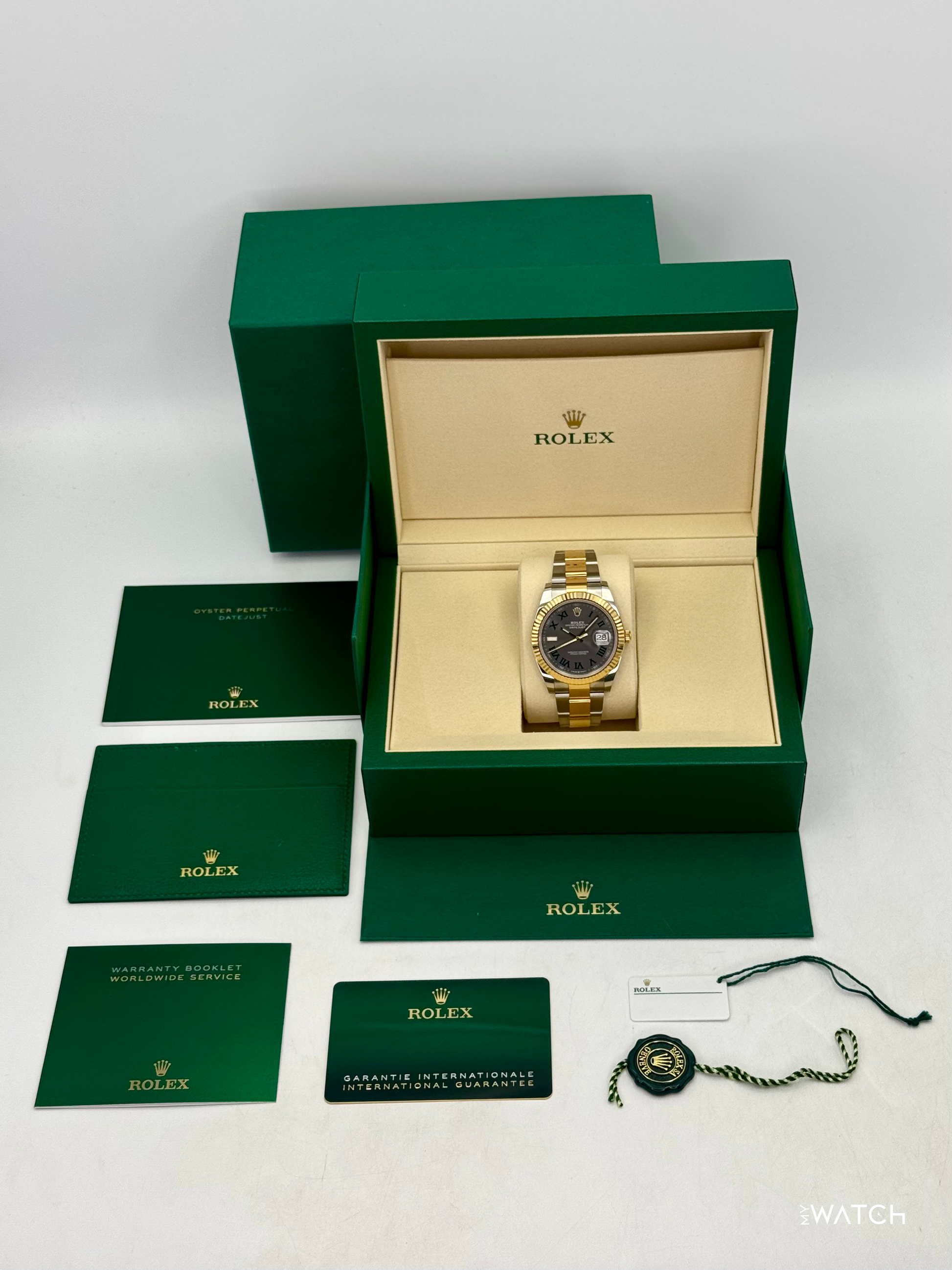 NEW 2026 Rolex Datejust 41mm 126333 Two-Tone Oyster Wimbledon Dial - MyWatchLLC