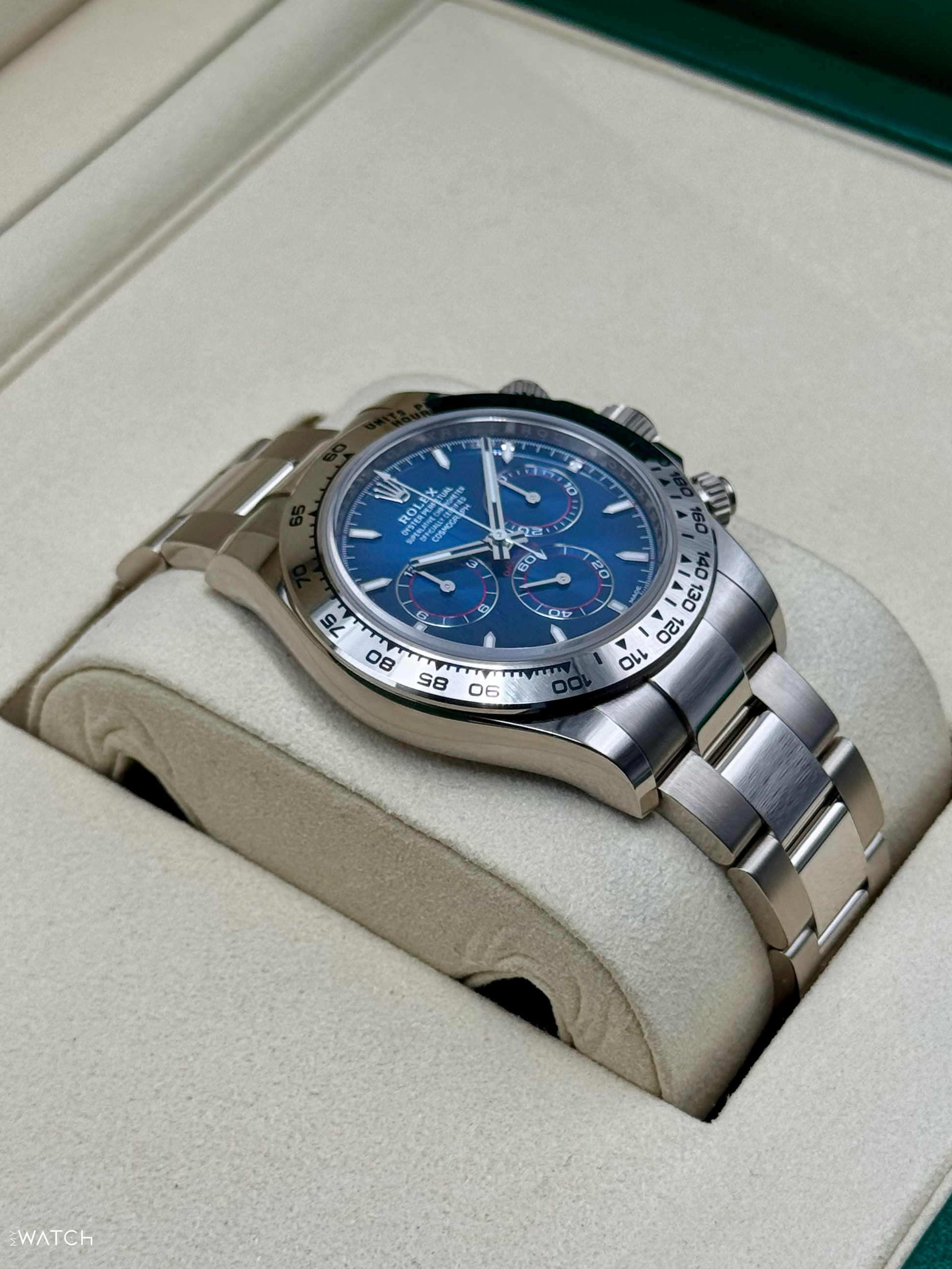 NEW 2025 Rolex Daytona 40mm 126509 White Gold Blue Dial - MyWatchLLC