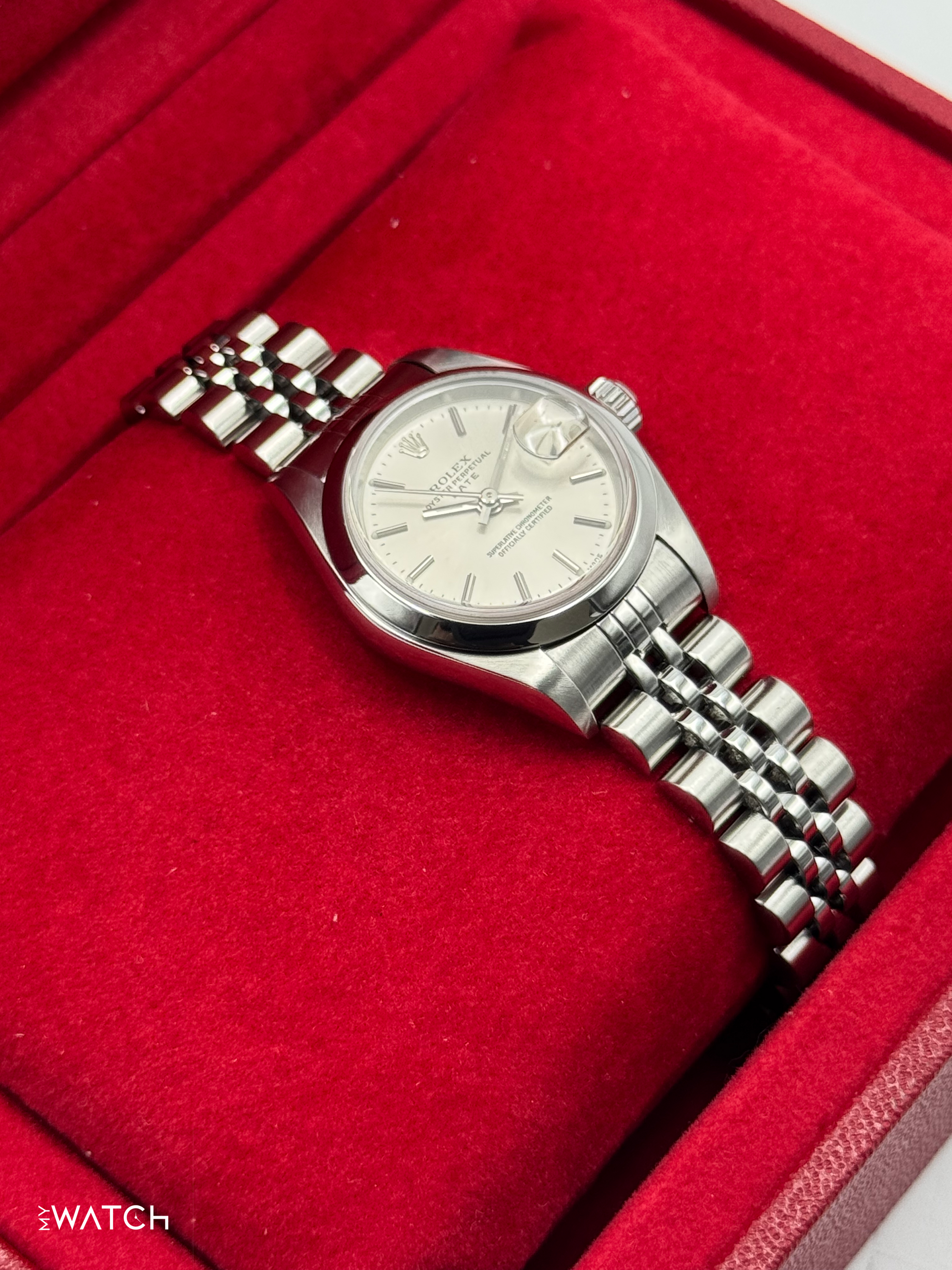 2002 Rolex Lady Datejust 26mm 79160 Stainless Steel Jubilee Silver Dial - MyWatchLLC