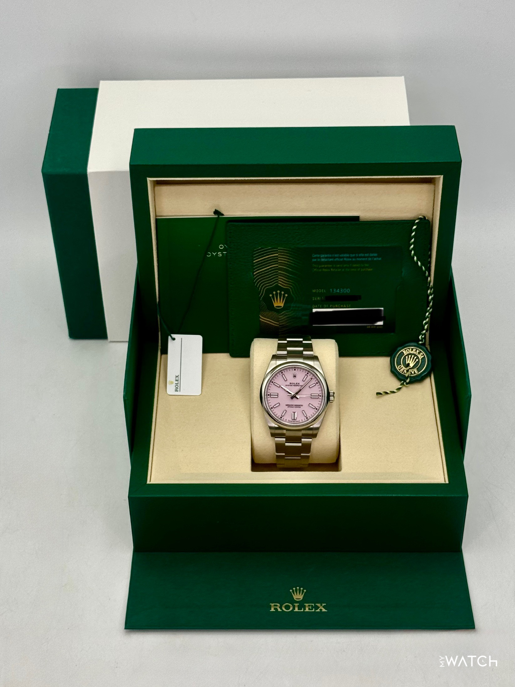 NEW 2026 Rolex Oyster Perpetual 41mm 134300 Candy Pink Dial (STICKERED) - MyWatchLLC