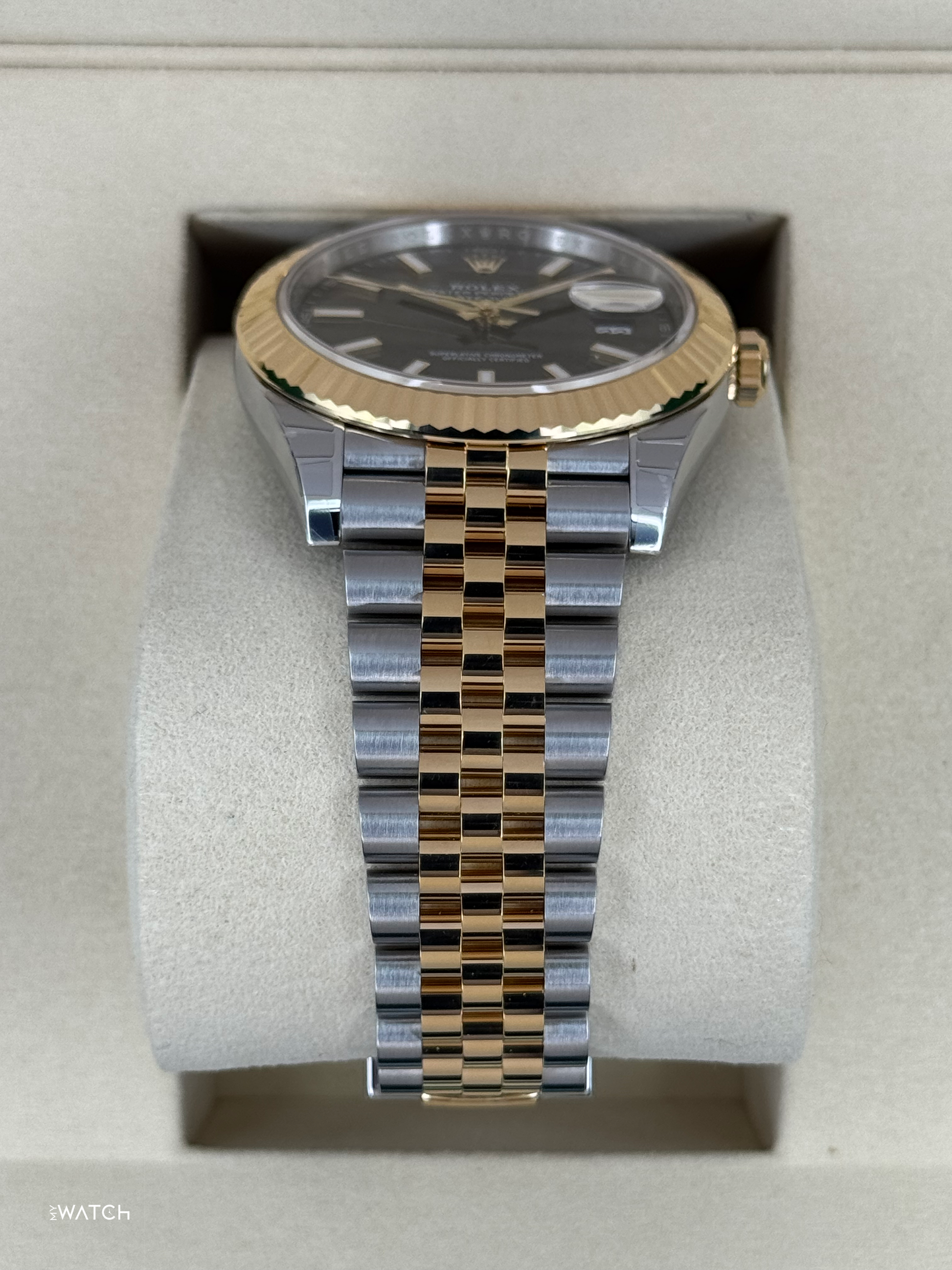 NEW 2025 Rolex Datejust 41mm 126333 Two-Tone Jubilee Black Dial (STICKERED) - MyWatchLLC