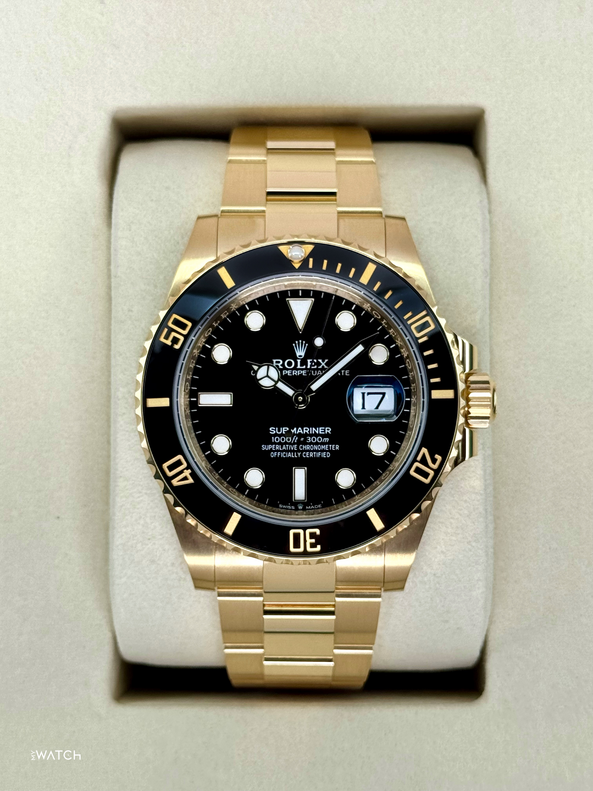 NEW 2025 Rolex Submariner 41mm 126618LN Yellow Gold Black Dial - MyWatchLLC