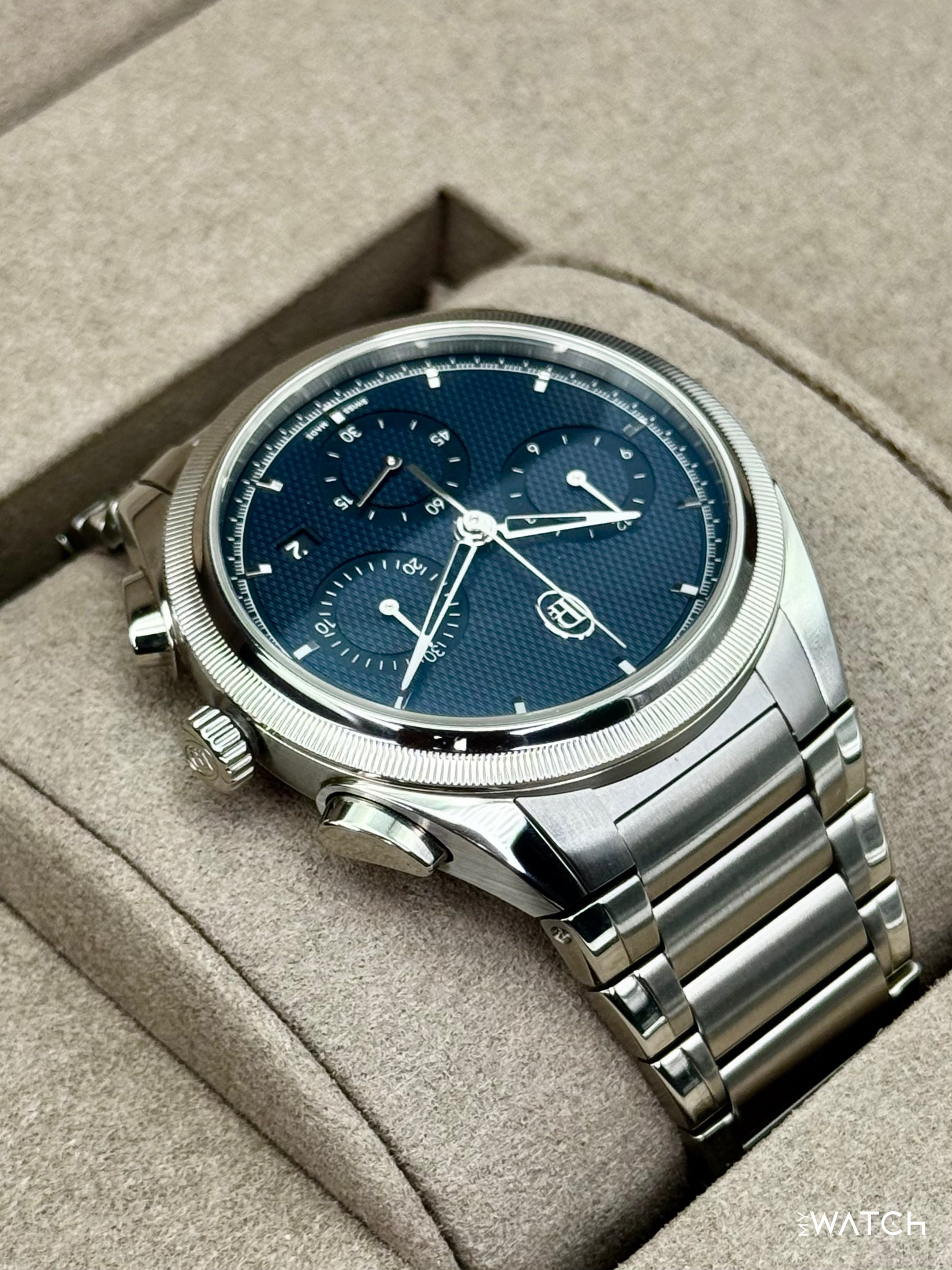2025 Parmigiani Fleurier Tonda Pf Chronograph 42mm PFC915 Stainless Steel Blue Dial - MyWatchLLC