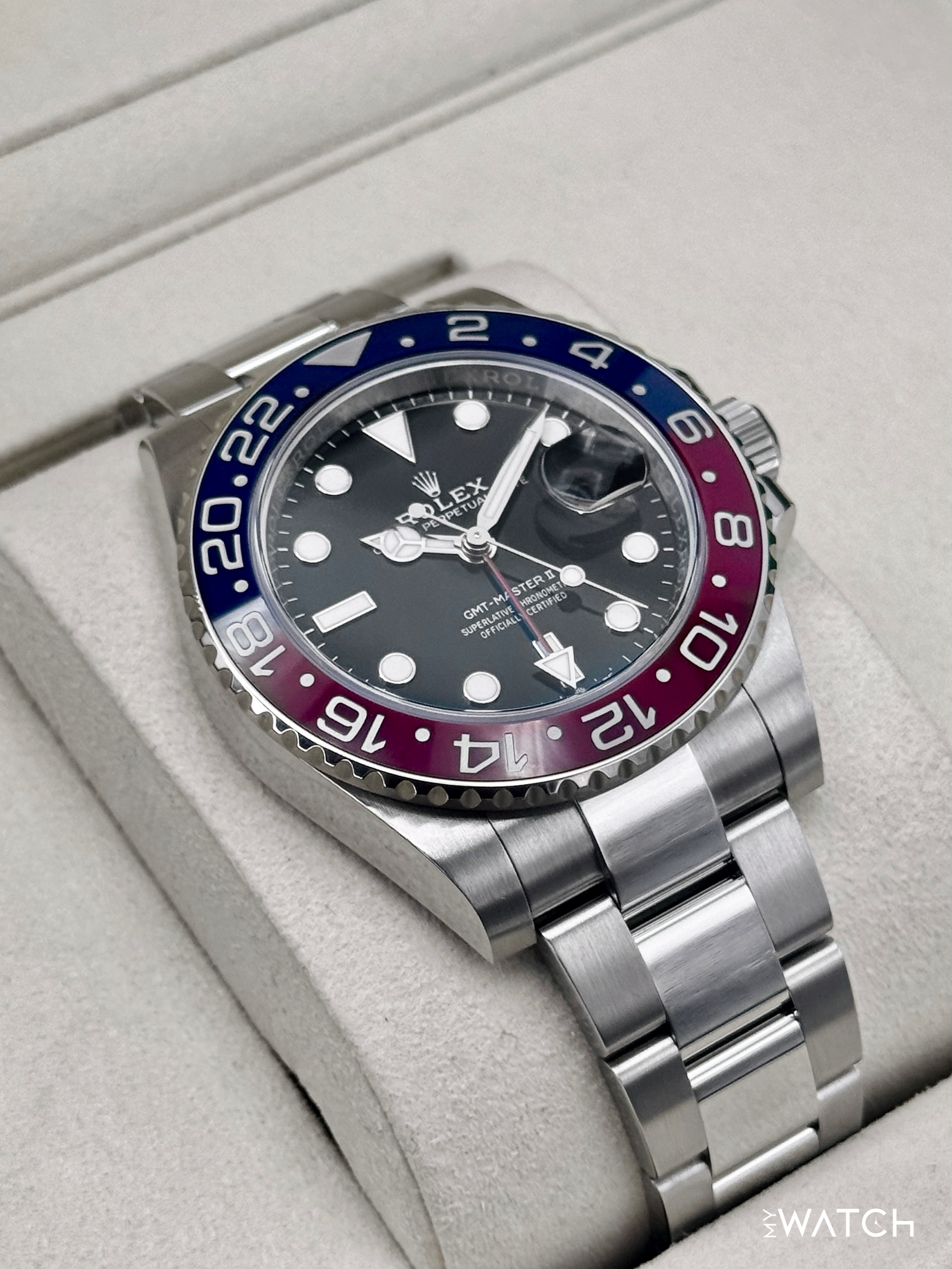 2025 Rolex GMT-Master II "Pepsi" 40mm 126710BLRO Oyster - MyWatchLLC