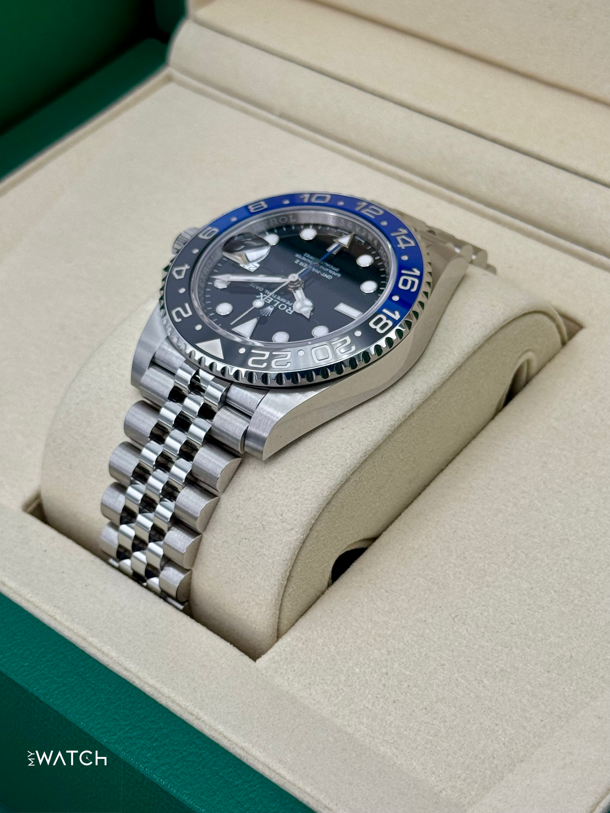 NEW 2025 Rolex GMT-Master II "Batgirl" 40mm 126710BLNR Jubilee (STICKERED) - MyWatchLLC