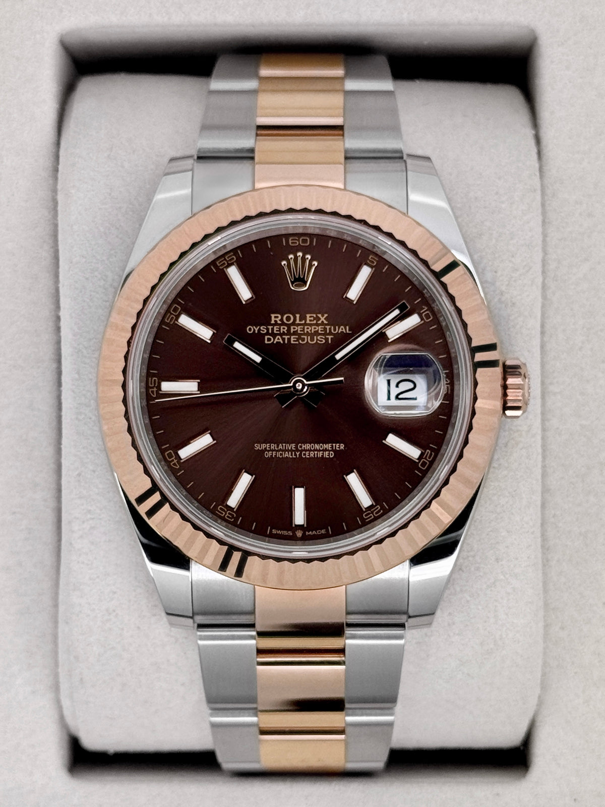 NEW 2026 Rolex Datejust 41mm 126331 Two-Tone Oyster Chocolate Dial - MyWatchLLC
