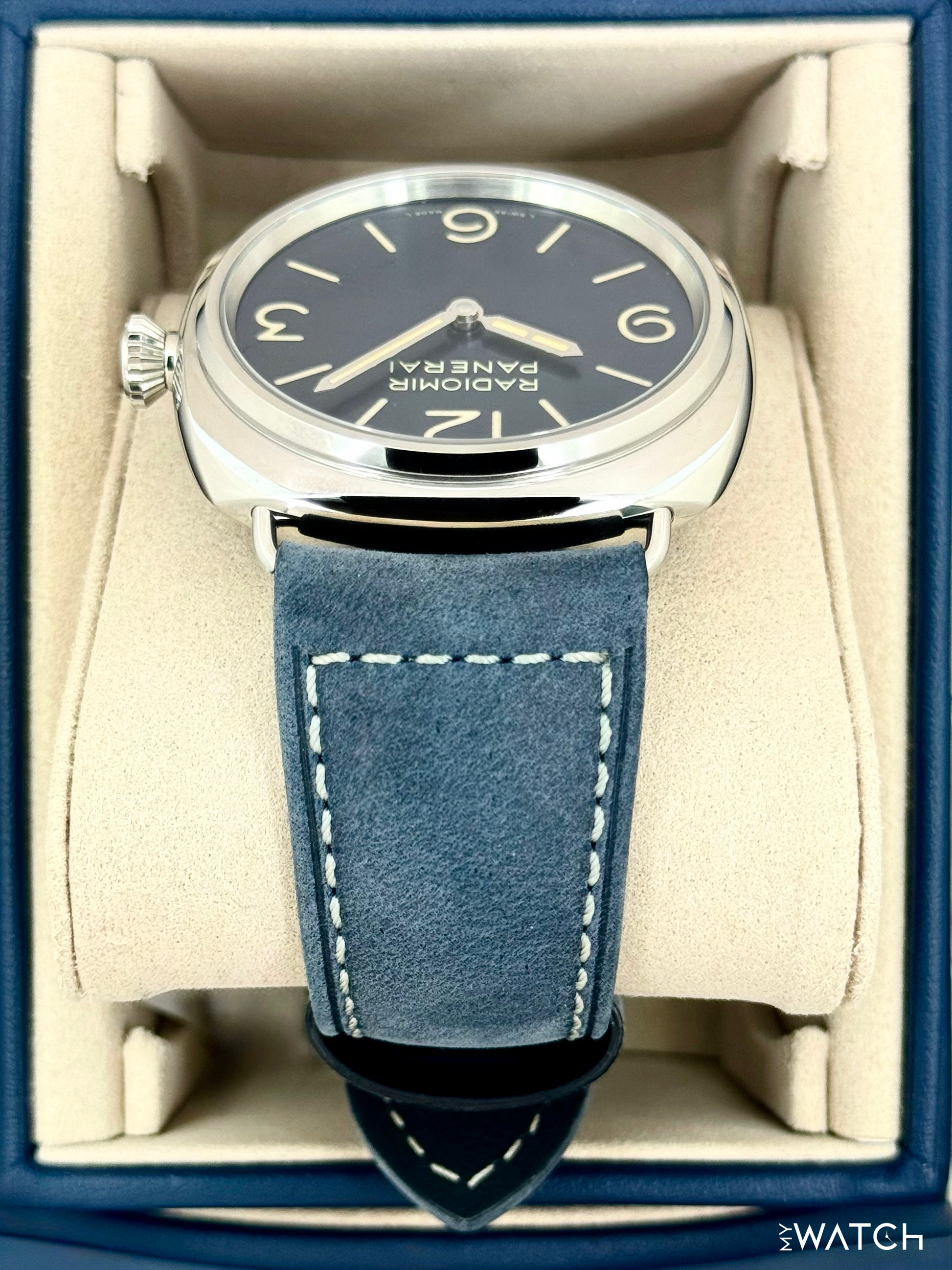 2026 Panerai Radiomir Officine 44mm PAM01383 Stainless Steel Blue Dial - MyWatchLLC