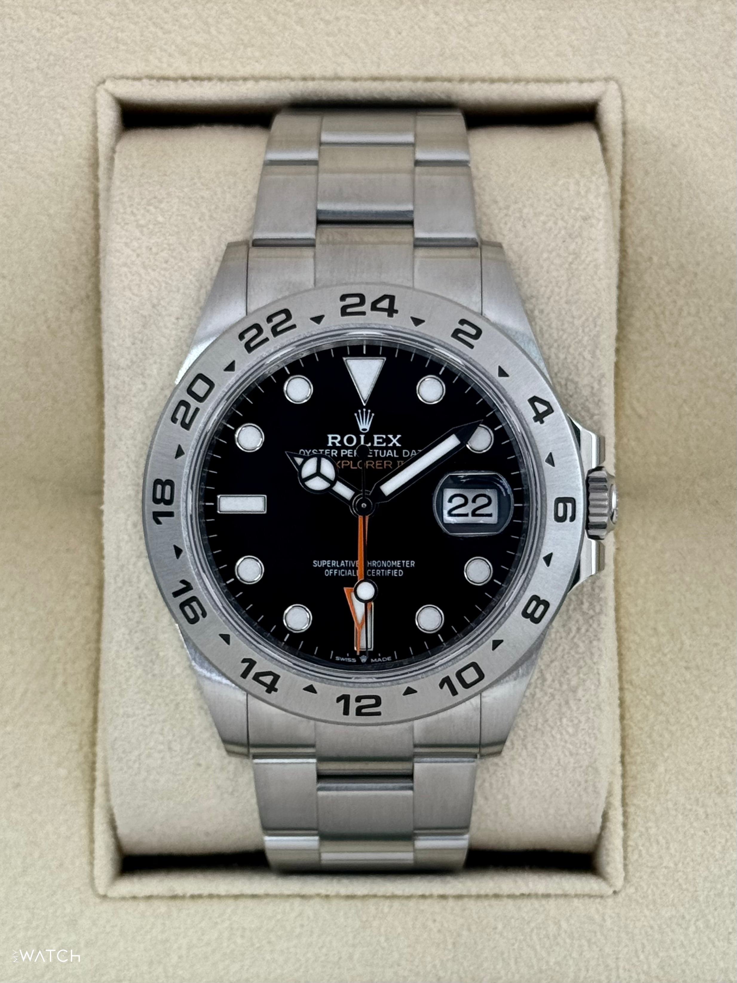 2022 Rolex Explorer II 42mm 226570 Black Dial