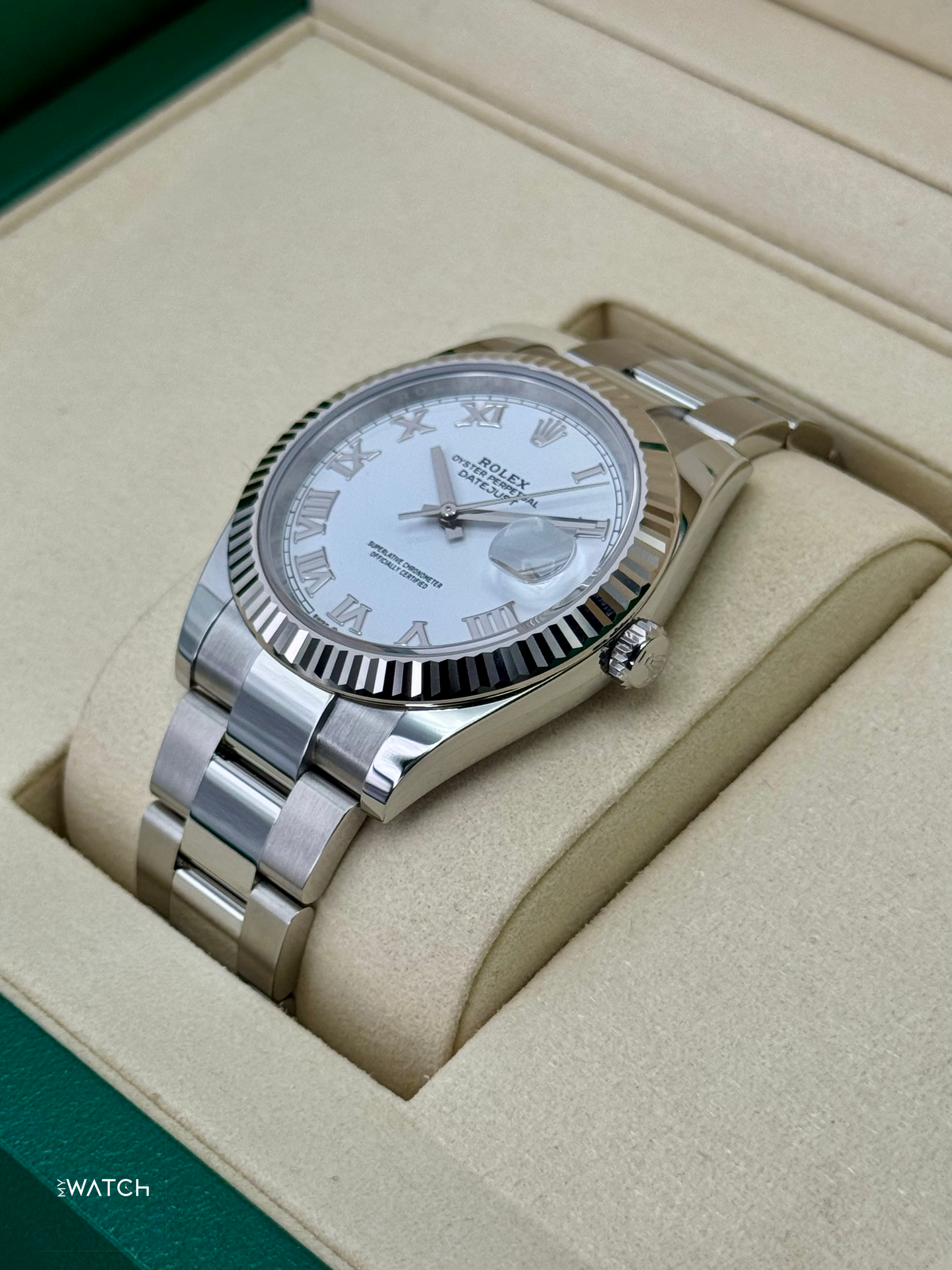 NEW 2025 Rolex Datejust 41mm 126334 Stainless Steel Oyster White Dial - MyWatchLLC