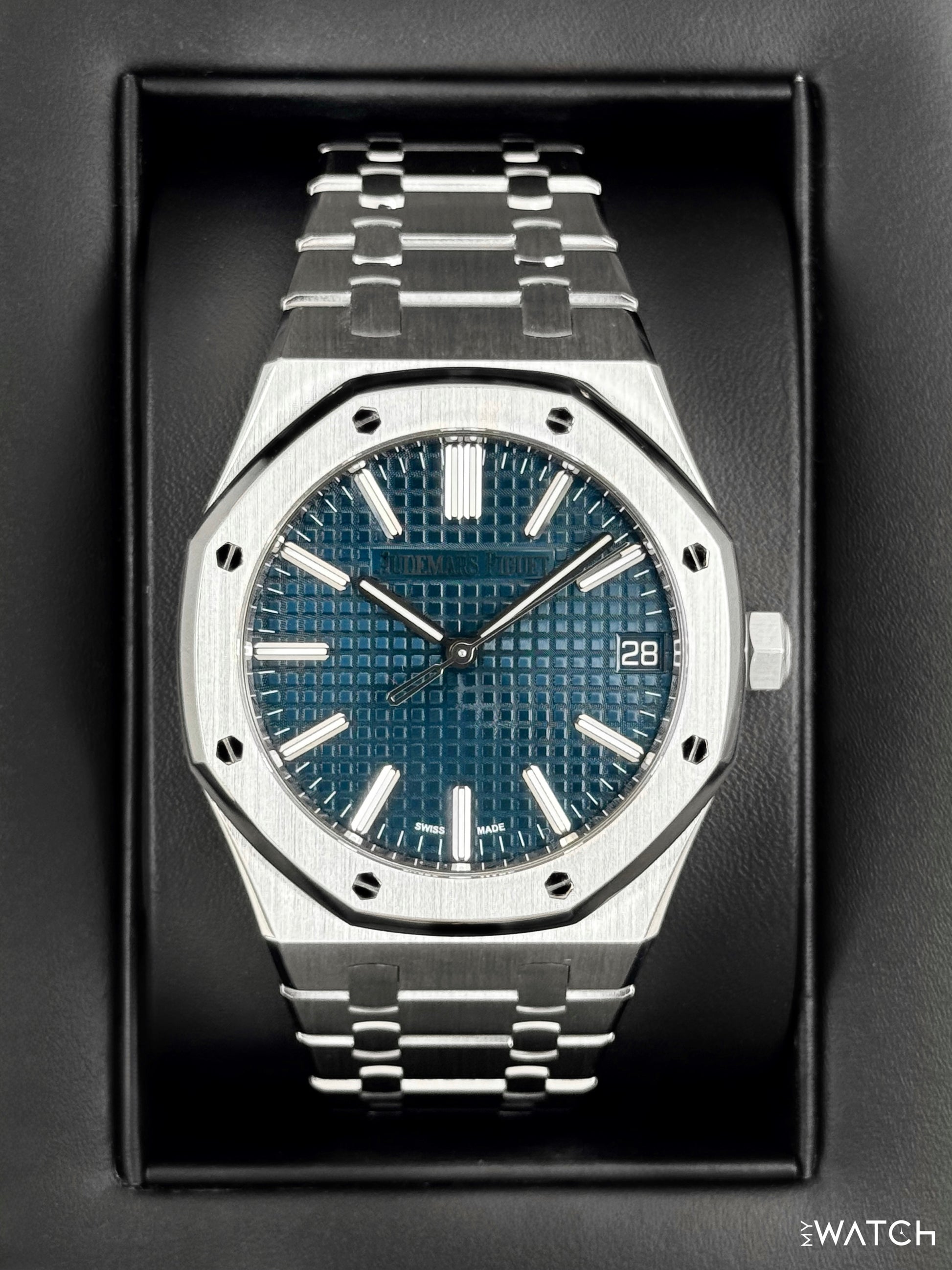 2023 Audemars Piguet Royal Oak 41mm 15510ST Stainless Steel Blue Dial - MyWatchLLC