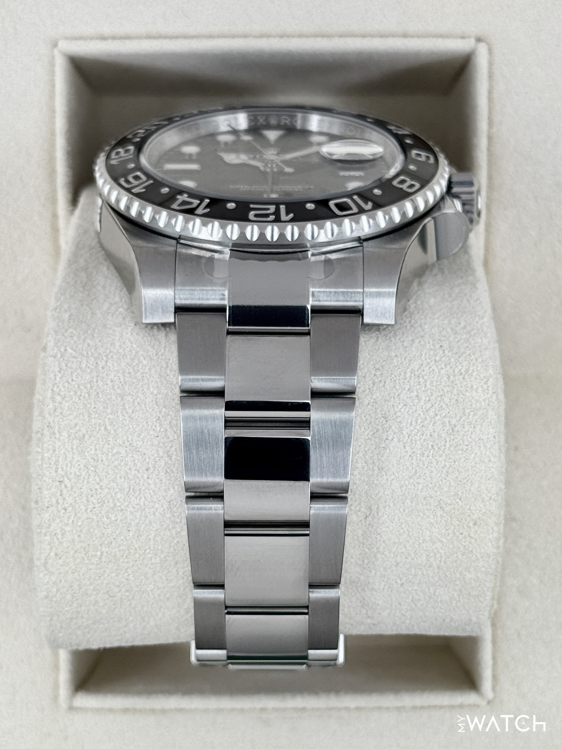 NEW OLD STOCK 2019 Rolex GMT-Master II 40mm 116710LN Stainless Steel Black Dial (STICKERED) - MyWatchLLC
