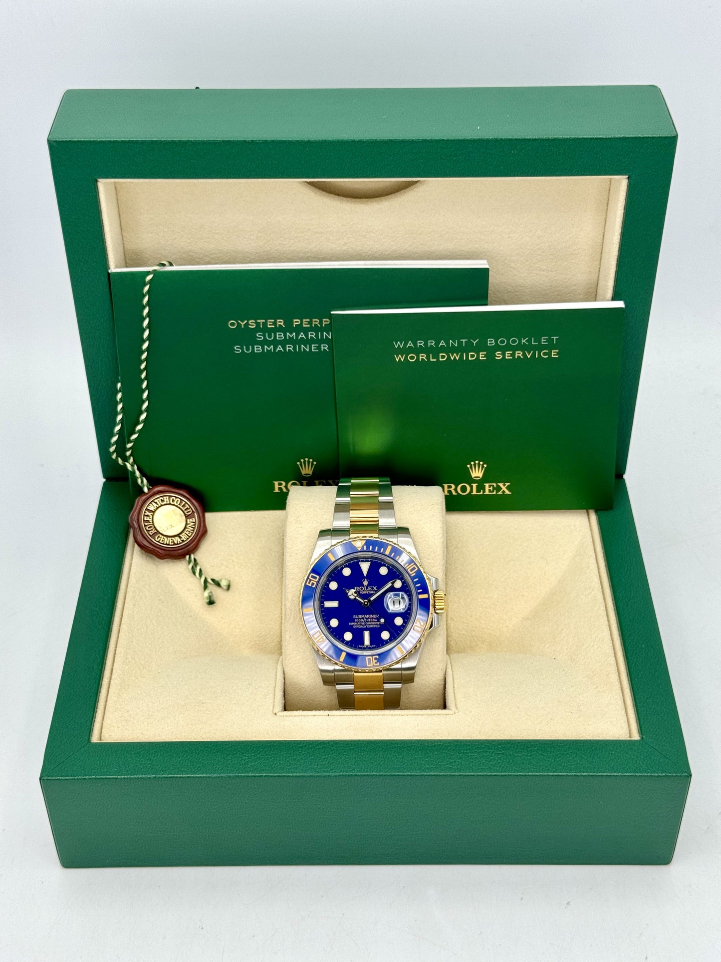 Rolex Submariner “Bluesy” 40mm 116613LB Two-Tone Flat Blue Dial - MyWatchLLC