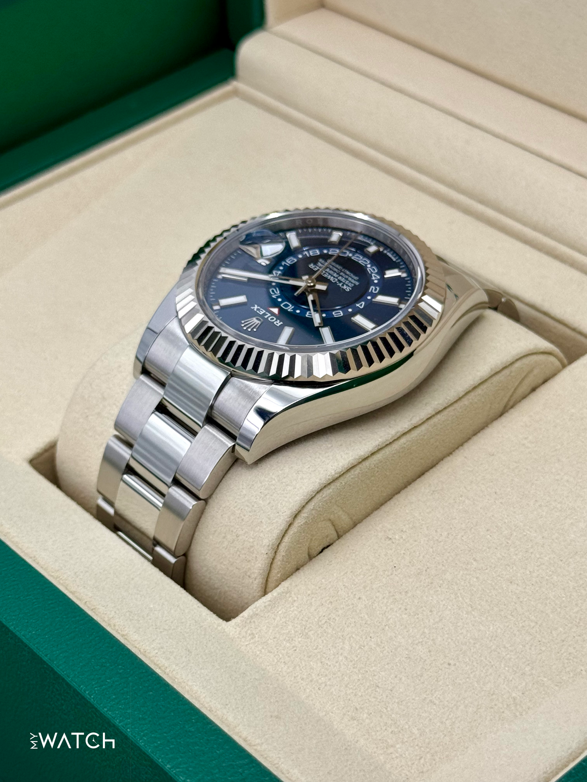 NEW 2025 Rolex Sky-Dweller 42mm 336934 Oyster Blue Dial - MyWatchLLC