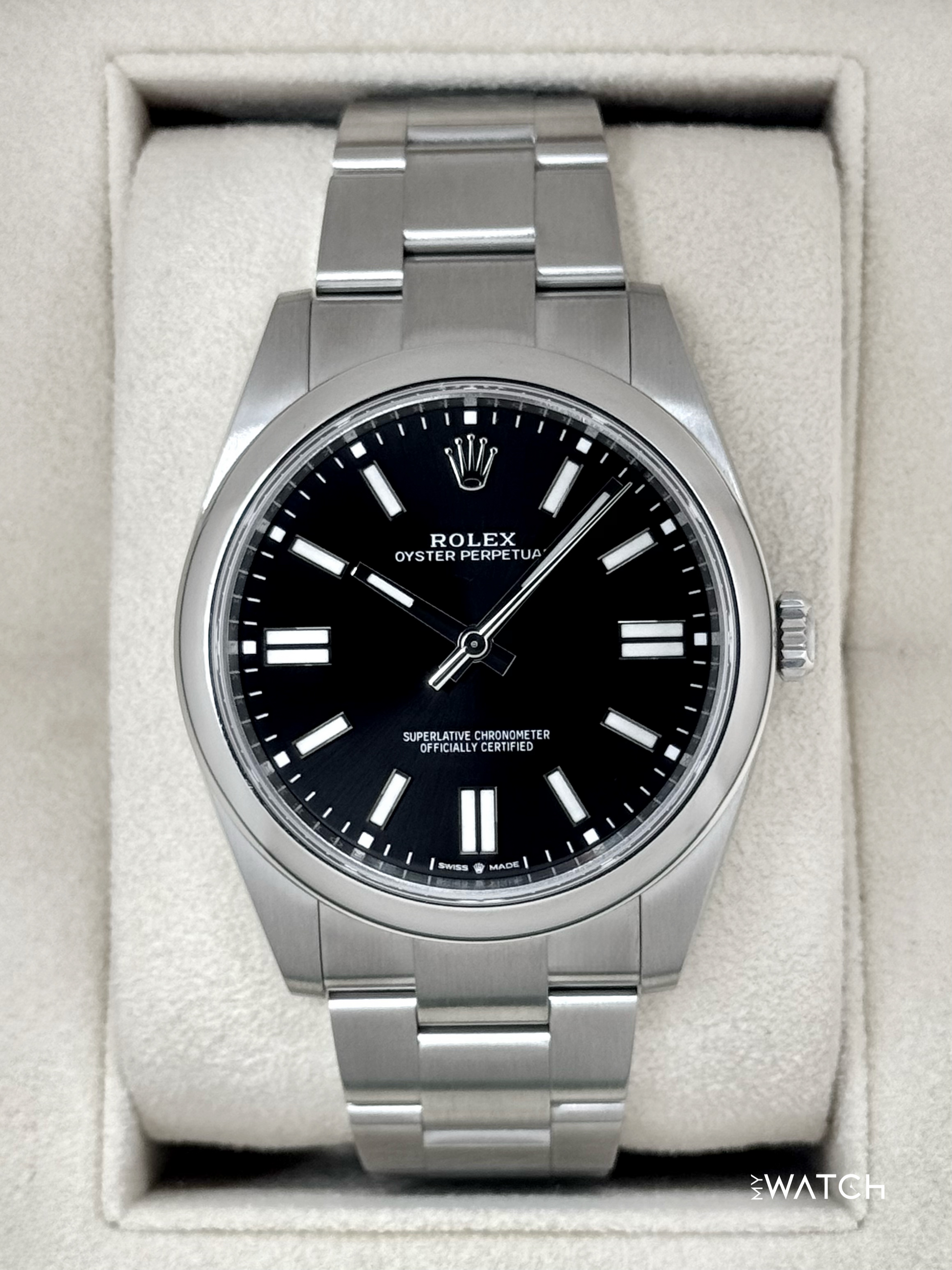 2024 Rolex Oyster Perpetual 41mm 124300 Black Dial - MyWatchLLC