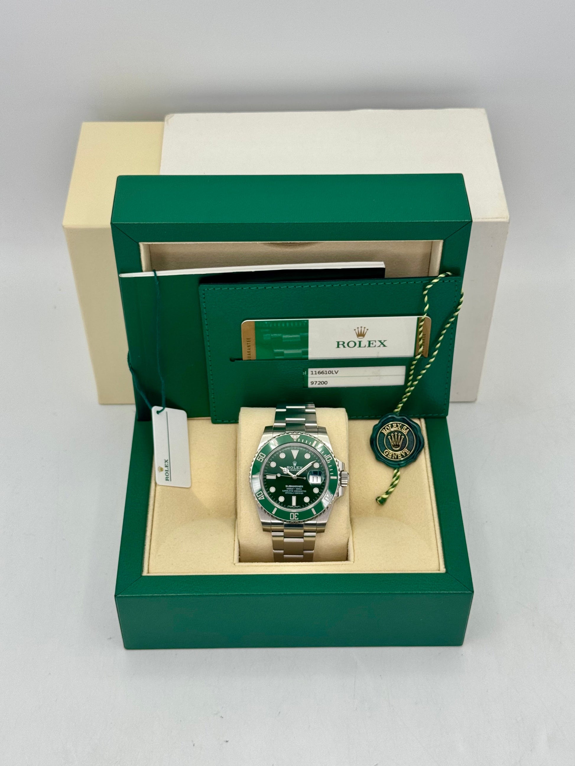 2017 Rolex Submariner "Hulk" 40mm 116610LV Green Dial - MyWatchLLC