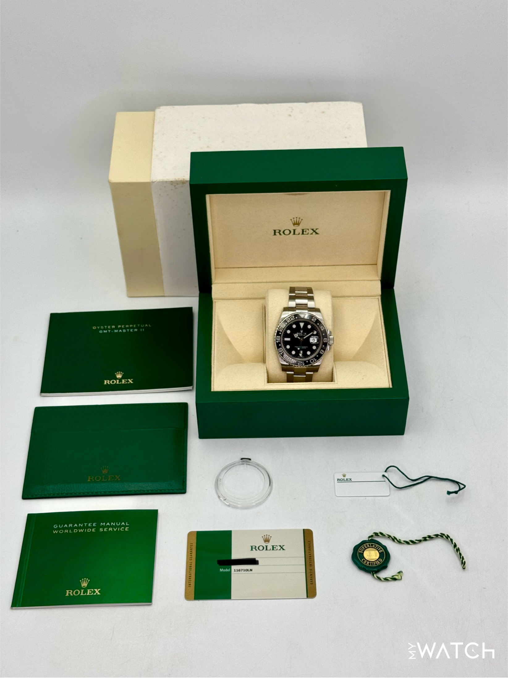 2018 Rolex GMT-Master II 40mm 116710LN Stainless Steel Black Dial - MyWatchLLC