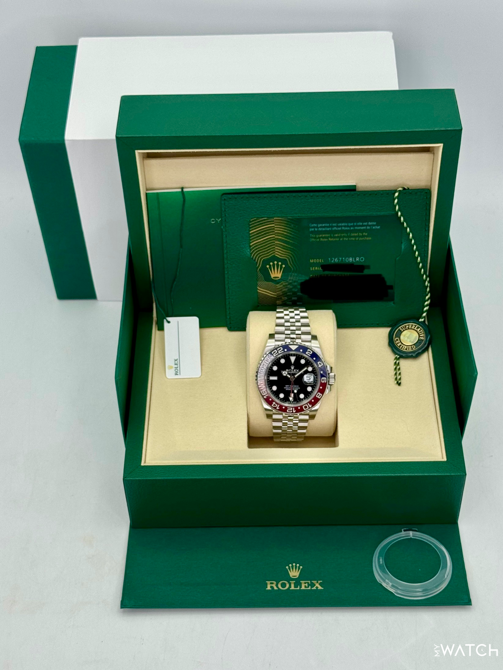 NEW 2026 Rolex GMT-Master II "Pepsi" 40mm 126710BLRO Jubilee (STICKERED) - MyWatchLLC