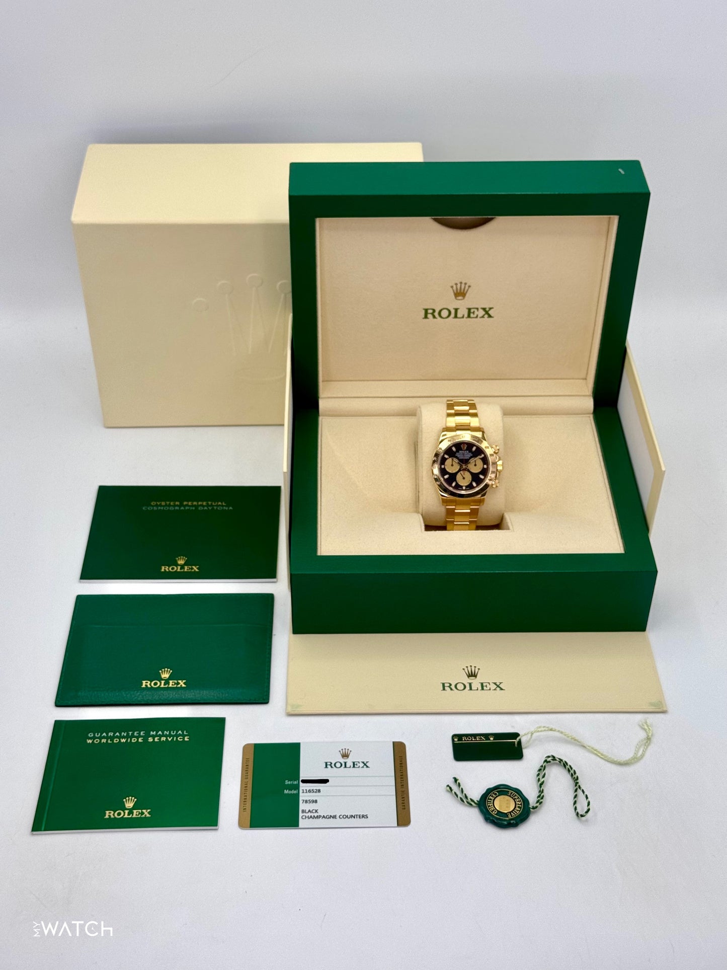2015 Rolex Daytona "Paul Newman" 40mm 116528 Yellow Gold Black Dial - MyWatchLLC