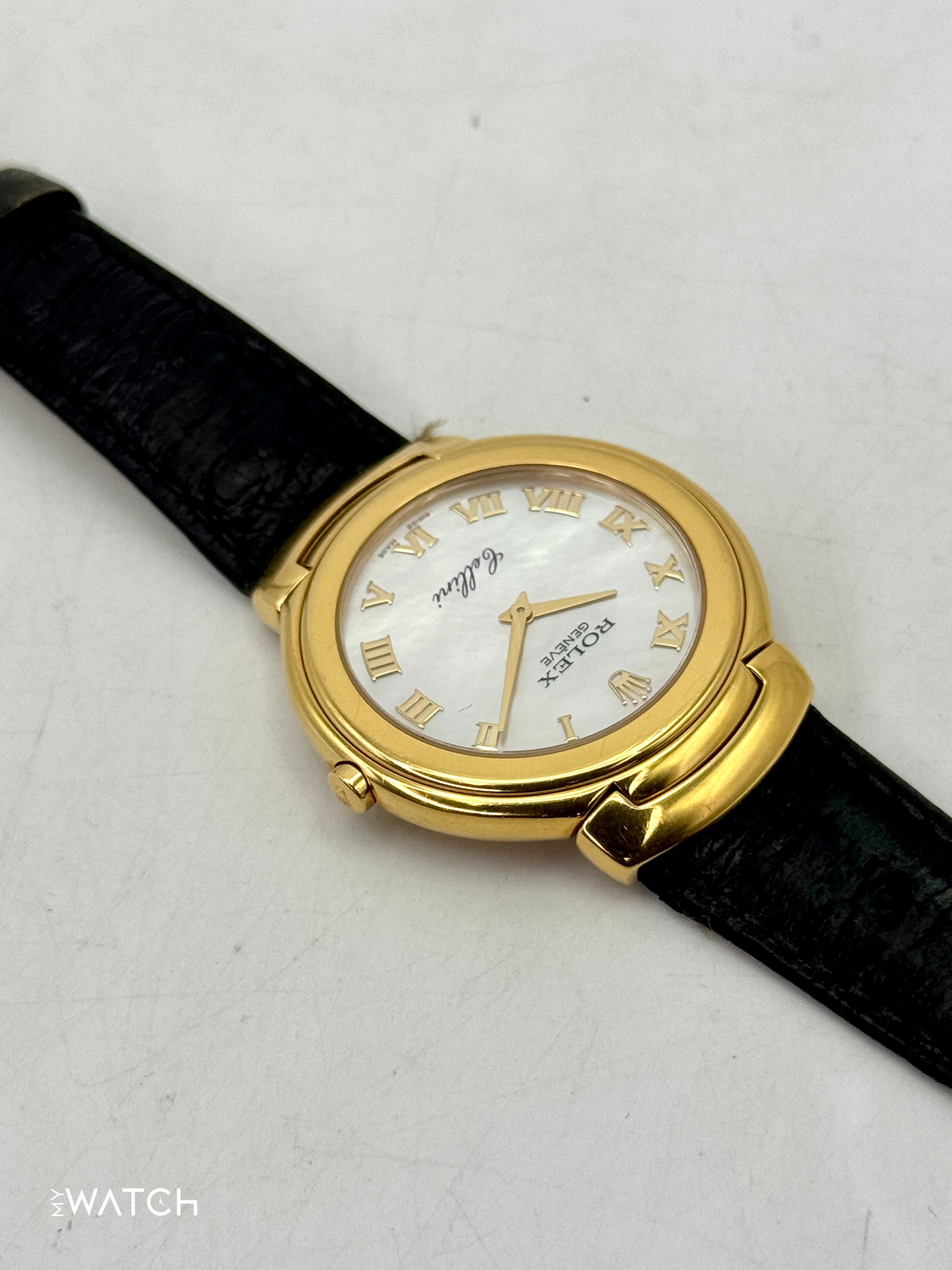 2006 Rolex Cellini 37mm 6623/8 18kt Yellow Gold Mother of Pearl Dial - MyWatchLLC