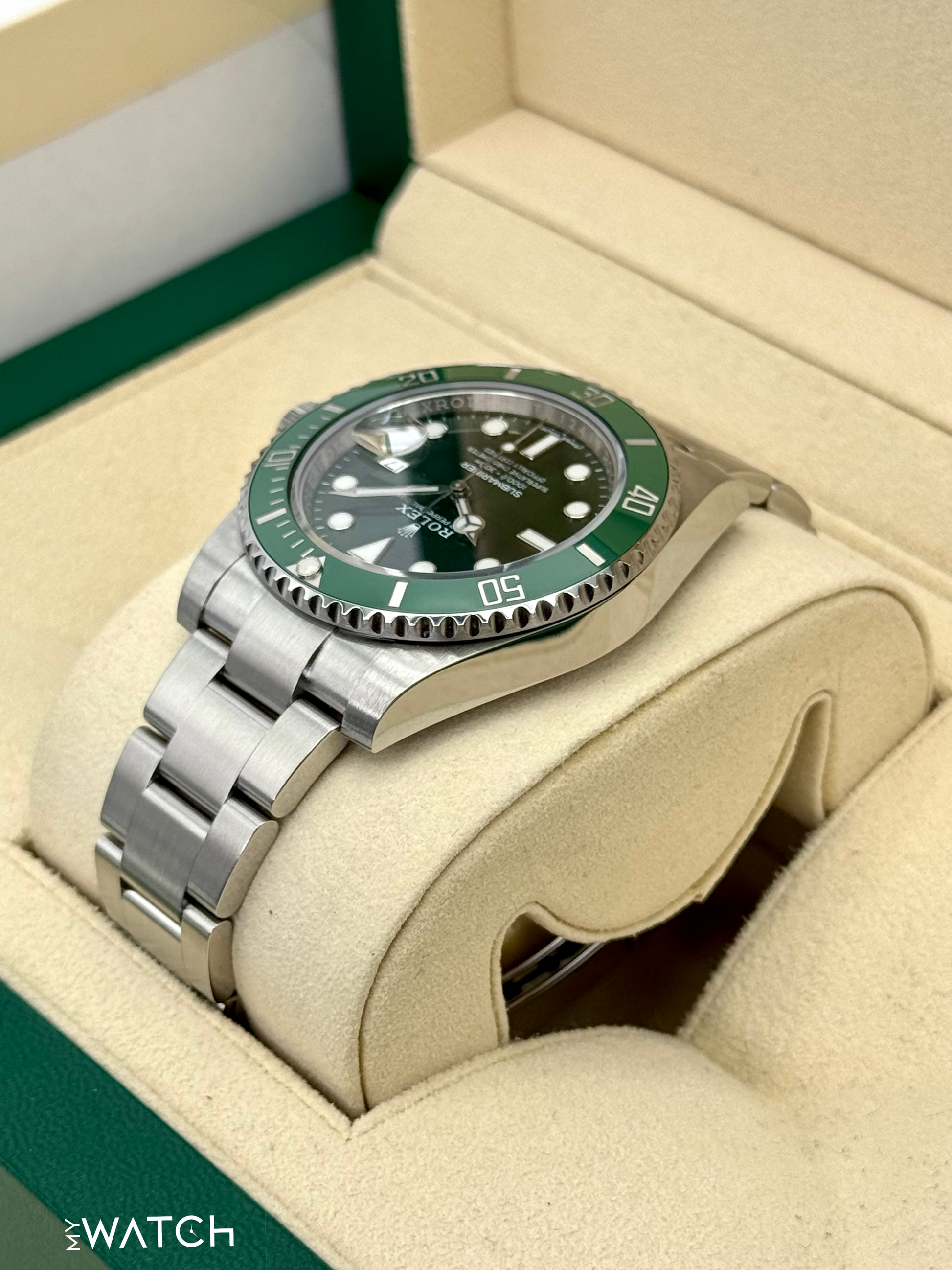 2019 Rolex Submariner “Hulk” 40mm 116610LV Green Dial - MyWatchLLC