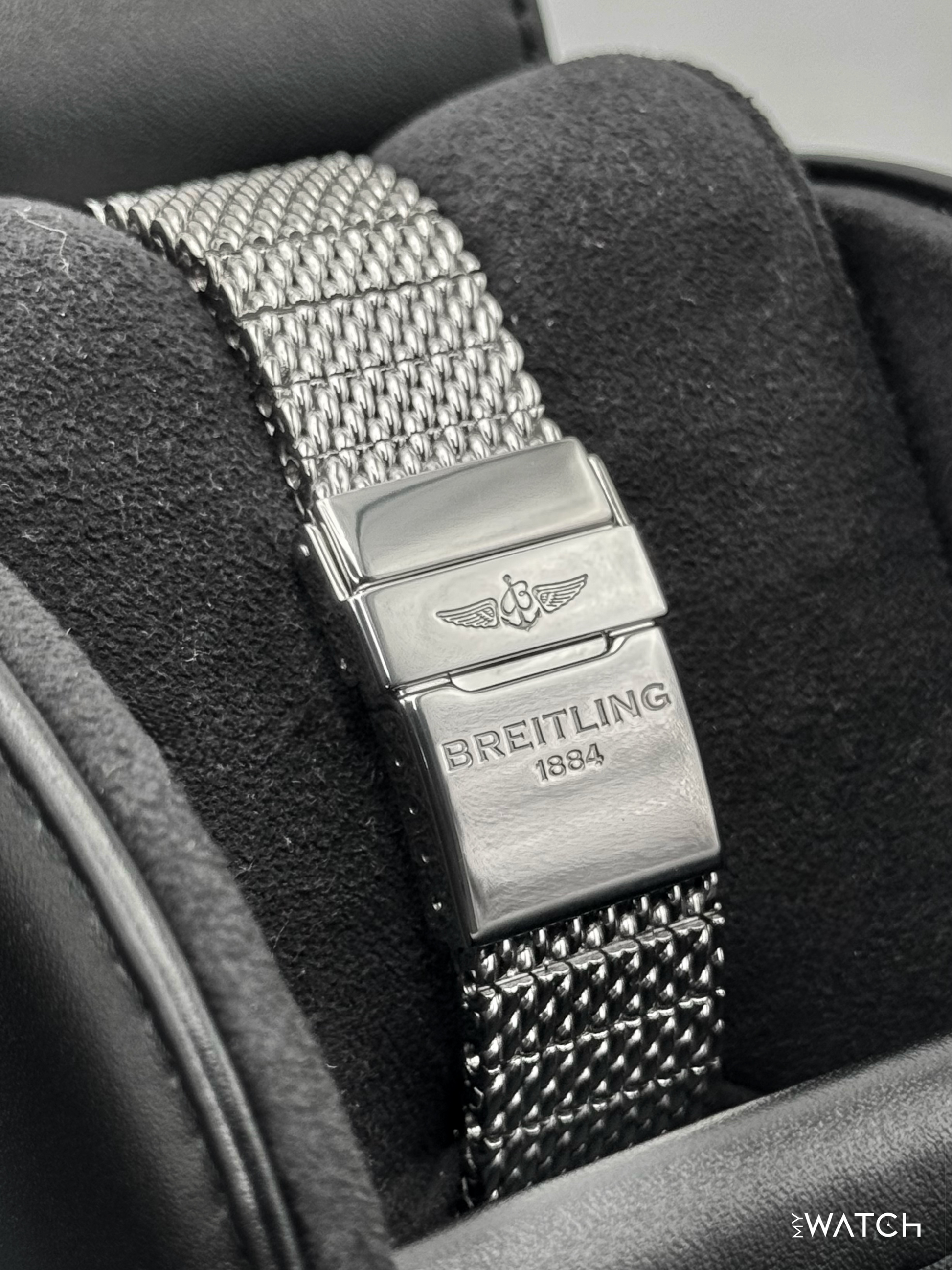 2013 Breitling Transocean Chronograph 43mm AB015212 Stainless Steel Silver Dial - MyWatchLLC
