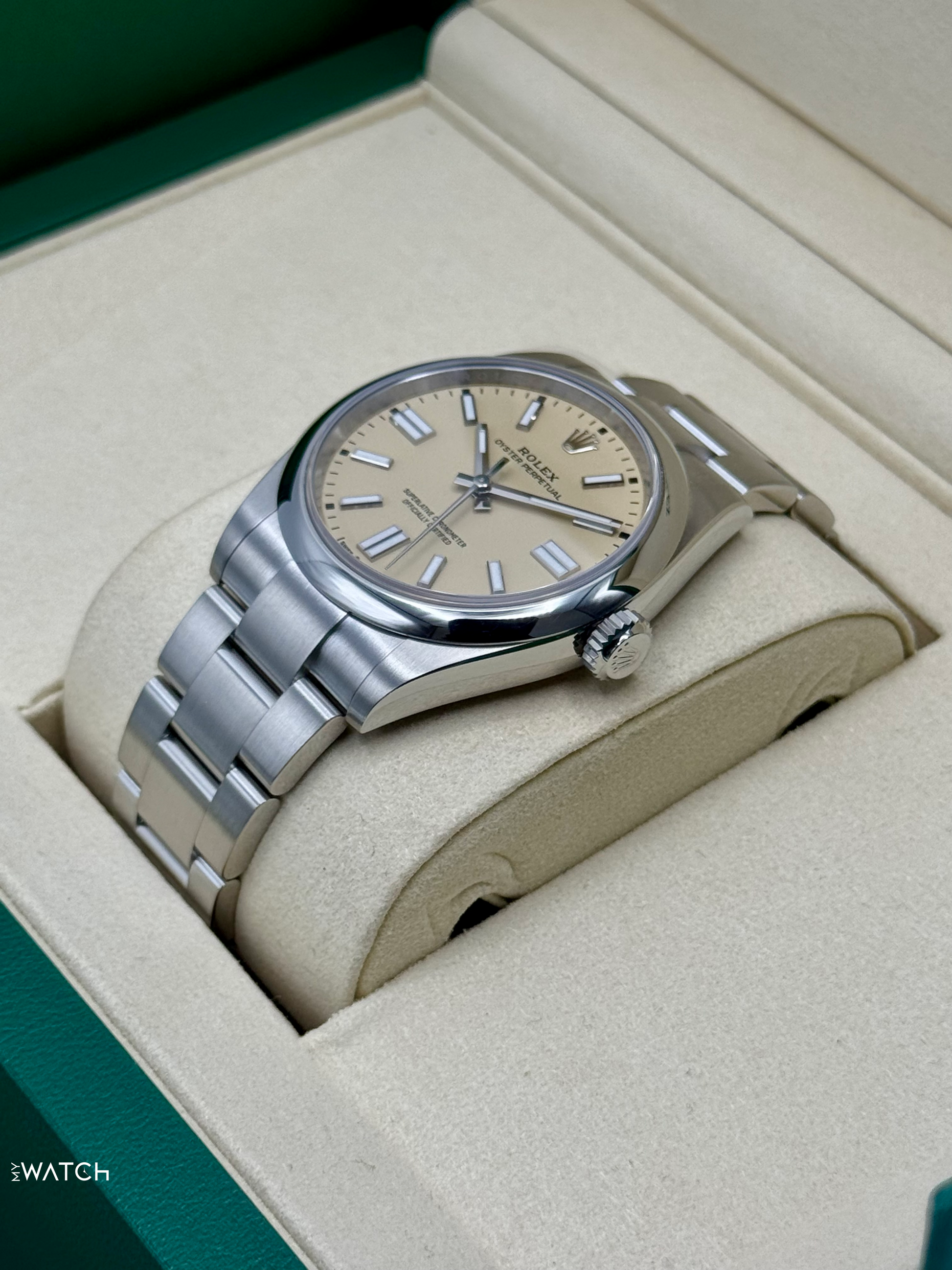 2025 Rolex Oyster Perpetual 41mm 134300 Beige Dial - MyWatchLLC