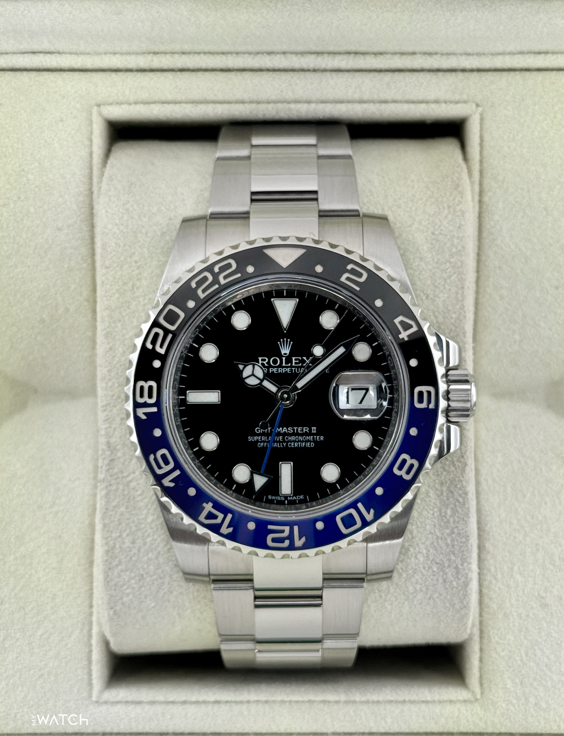 2014 Rolex GMT-Master II "Batman" 40mm 116710BLNR Oyster - MyWatchLLC