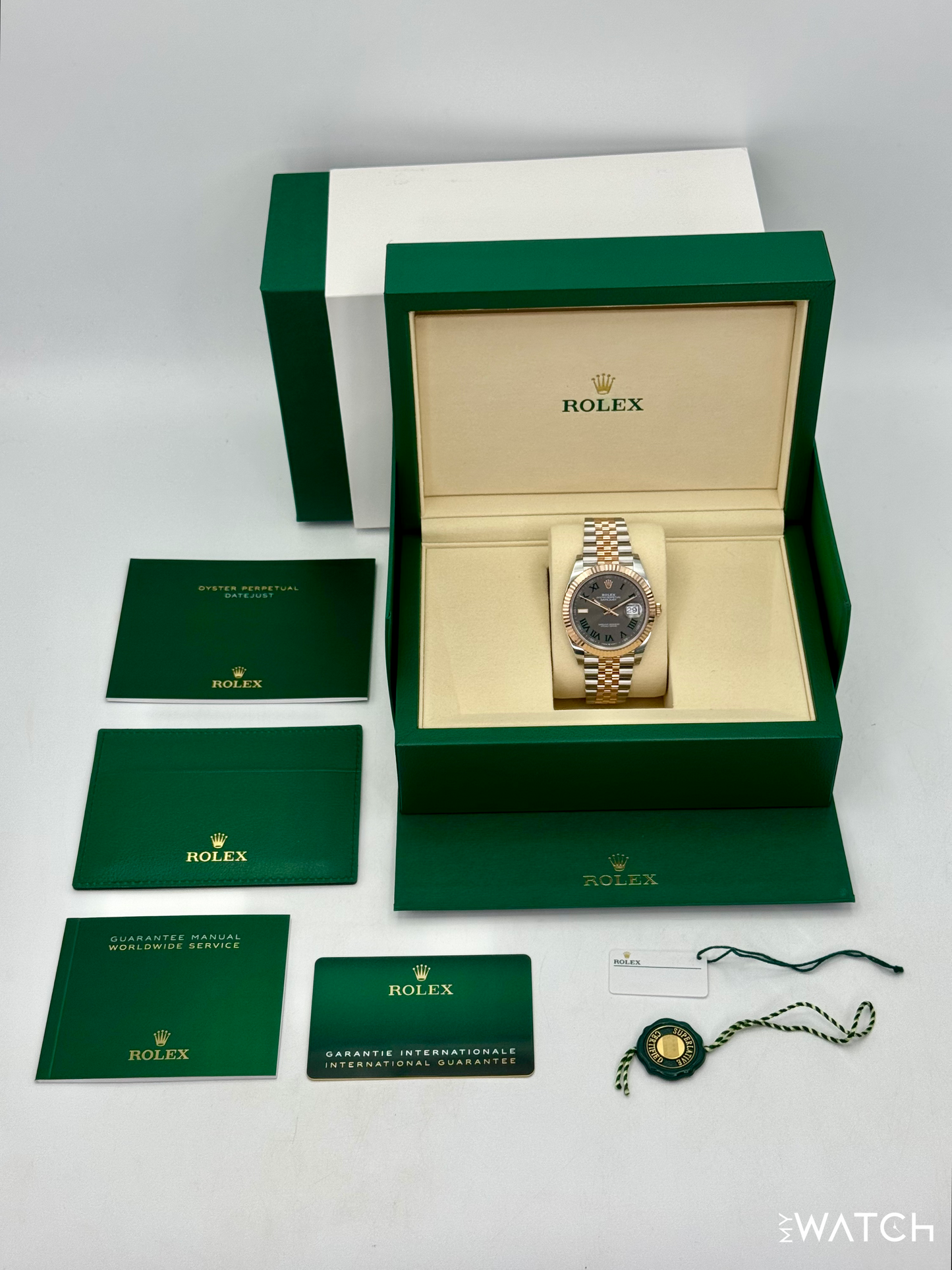 NEW 2026 Rolex Datejust 41mm 126331 Two-Tone Jubilee Wimbledon Dial (STICKERED)