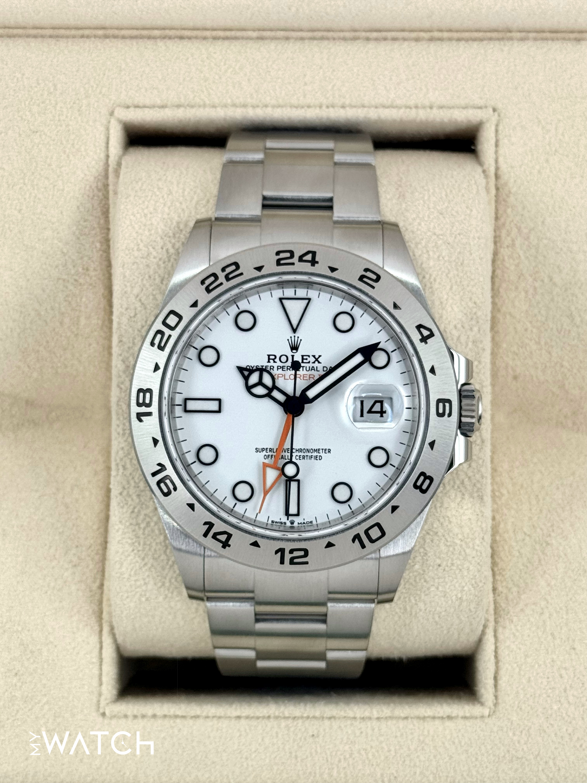 2023 Rolex Explorer II 42mm 226570 Polar White Dial - MyWatchLLC