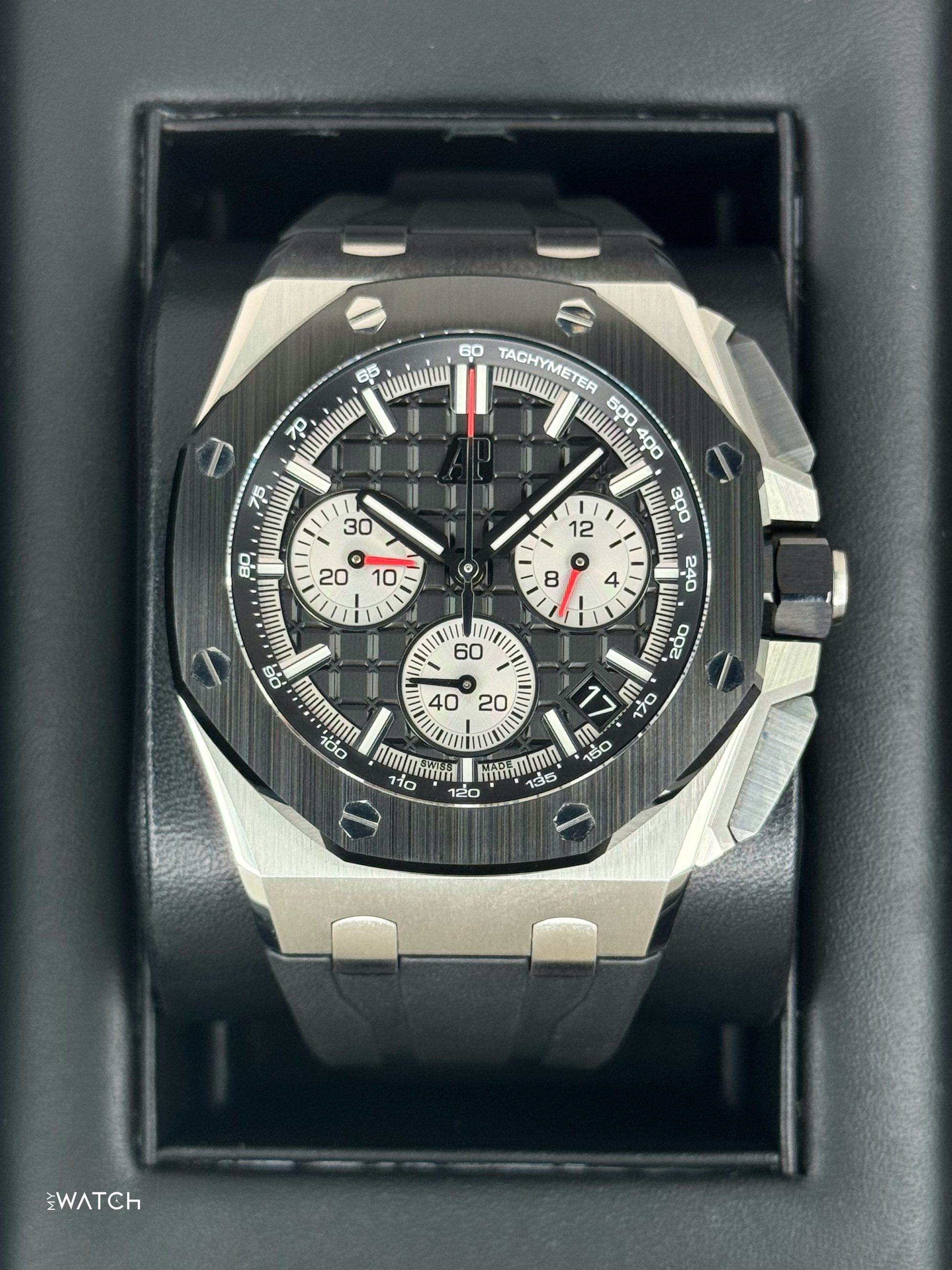 2022 Audemars Piguet Royal Oak Chronograph 43mm 26420SO Black Dial - MyWatchLLC