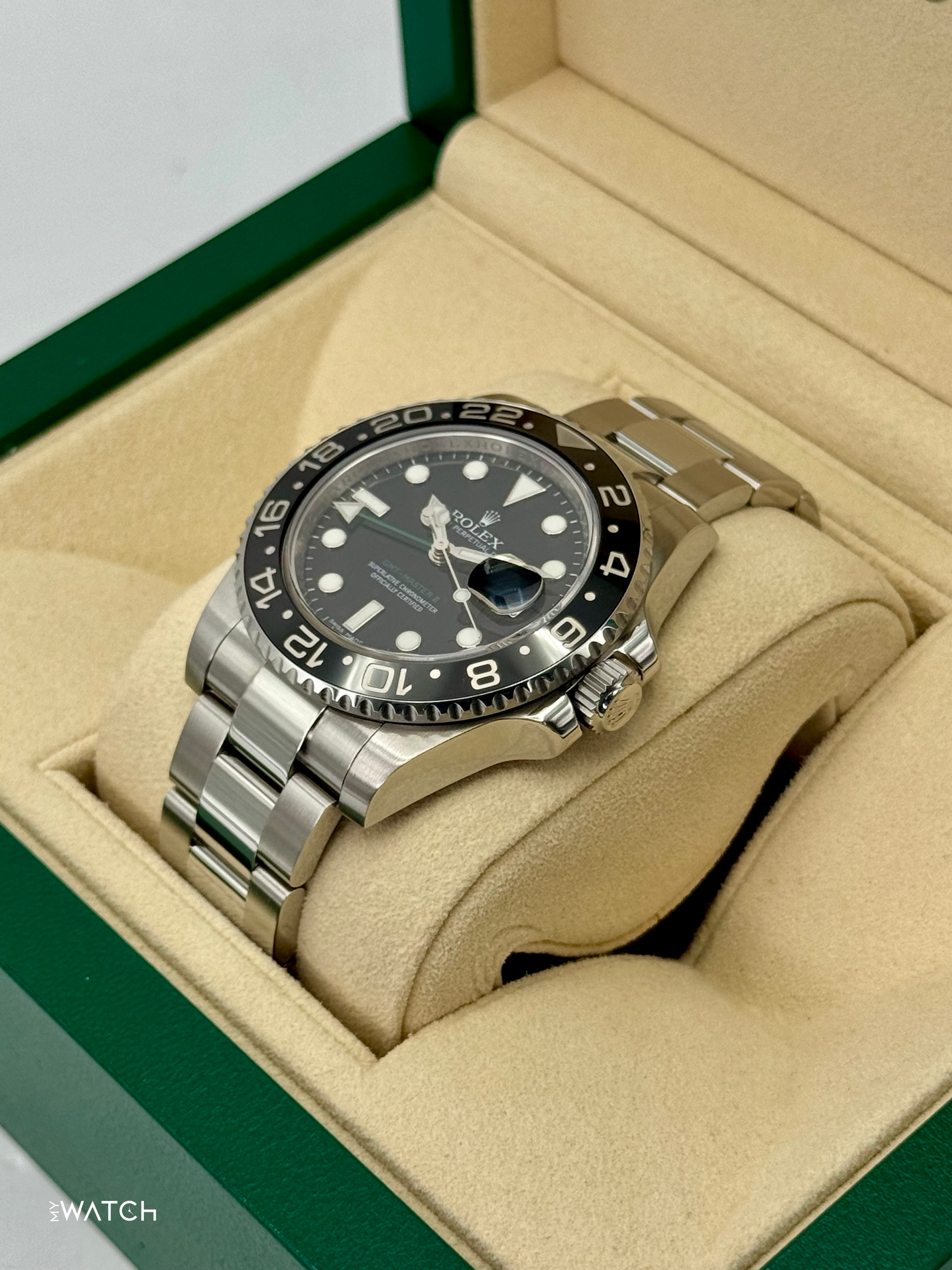 2011 Rolex GMT-Master II 40mm 116710LN Stainless Steel Black Dial - MyWatchLLC