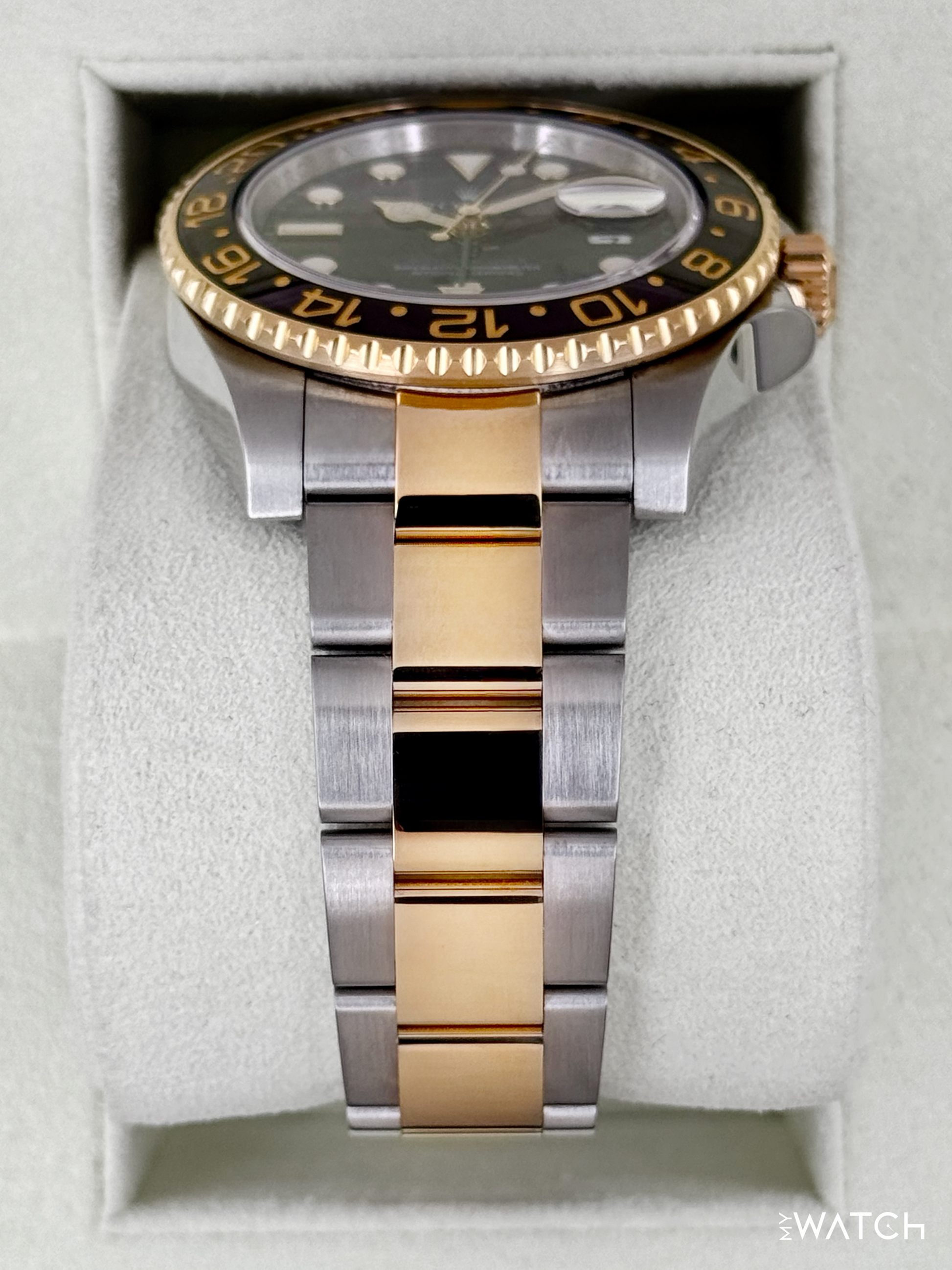2012 Rolex GMT-Master II 40mm 116713LN Two-Tone Black Dial - MyWatchLLC
