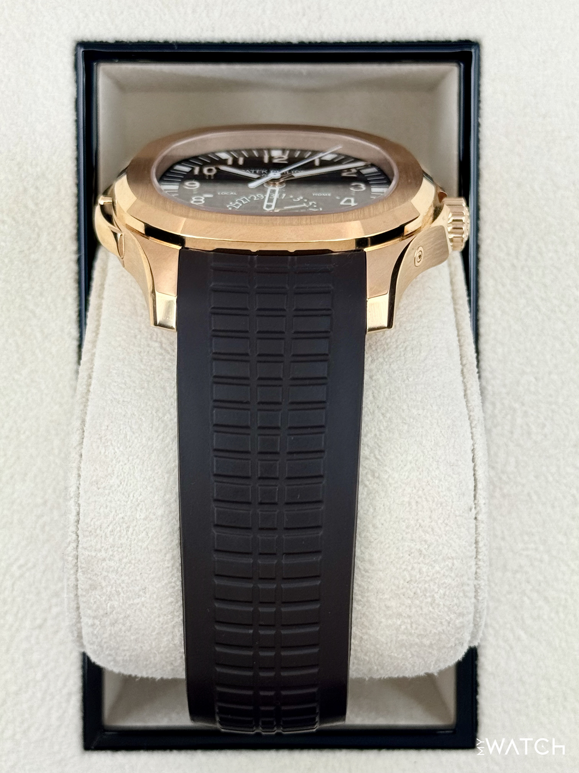 2024 Patek Philippe Aquanaut 40.8mm 5164R-001 Rose Gold Brown Dial - MyWatchLLC