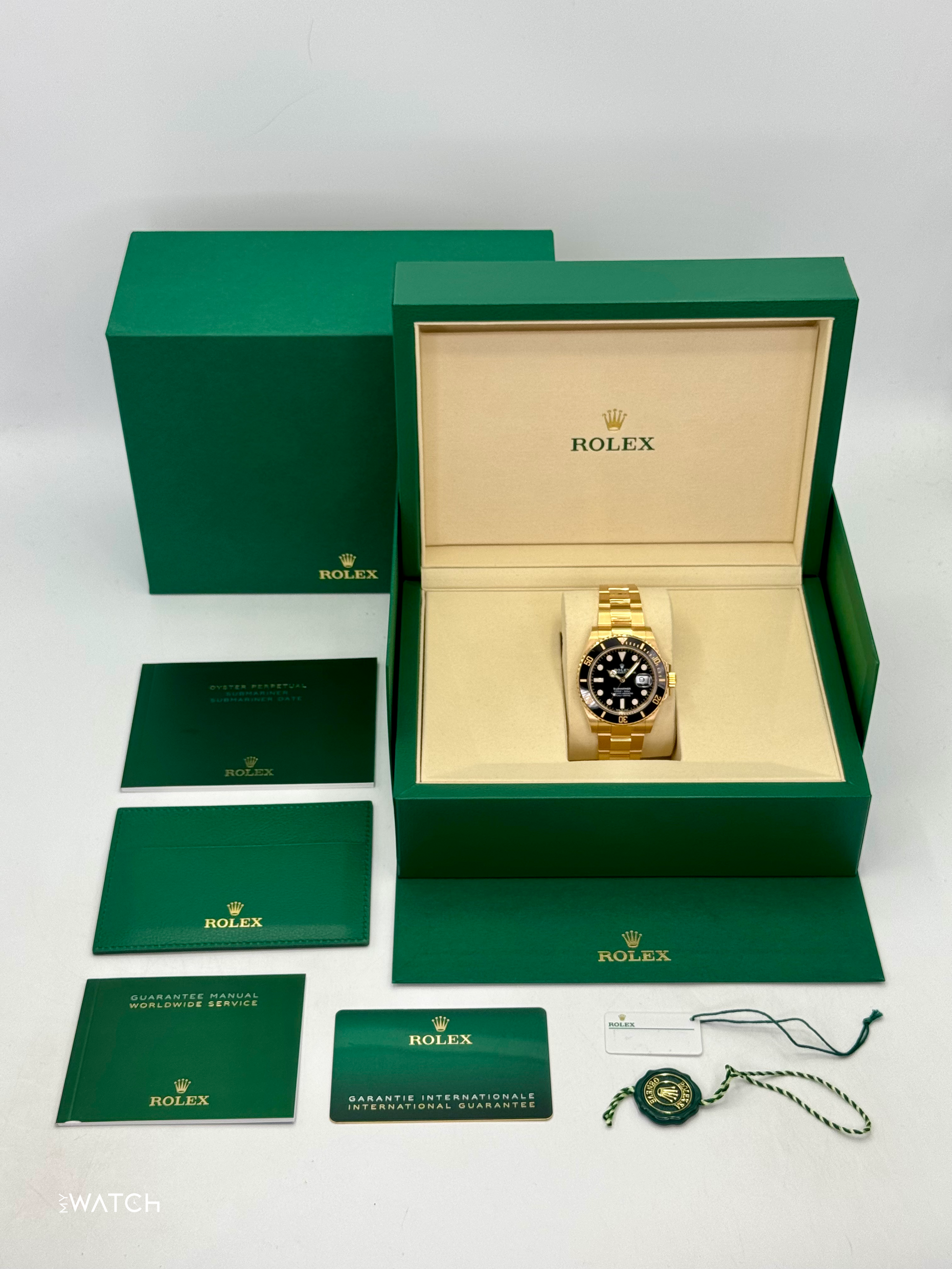 2025 Rolex Submariner 41mm 126618LN Yellow Gold Black Dial (STICKERED) - MyWatchLLC
