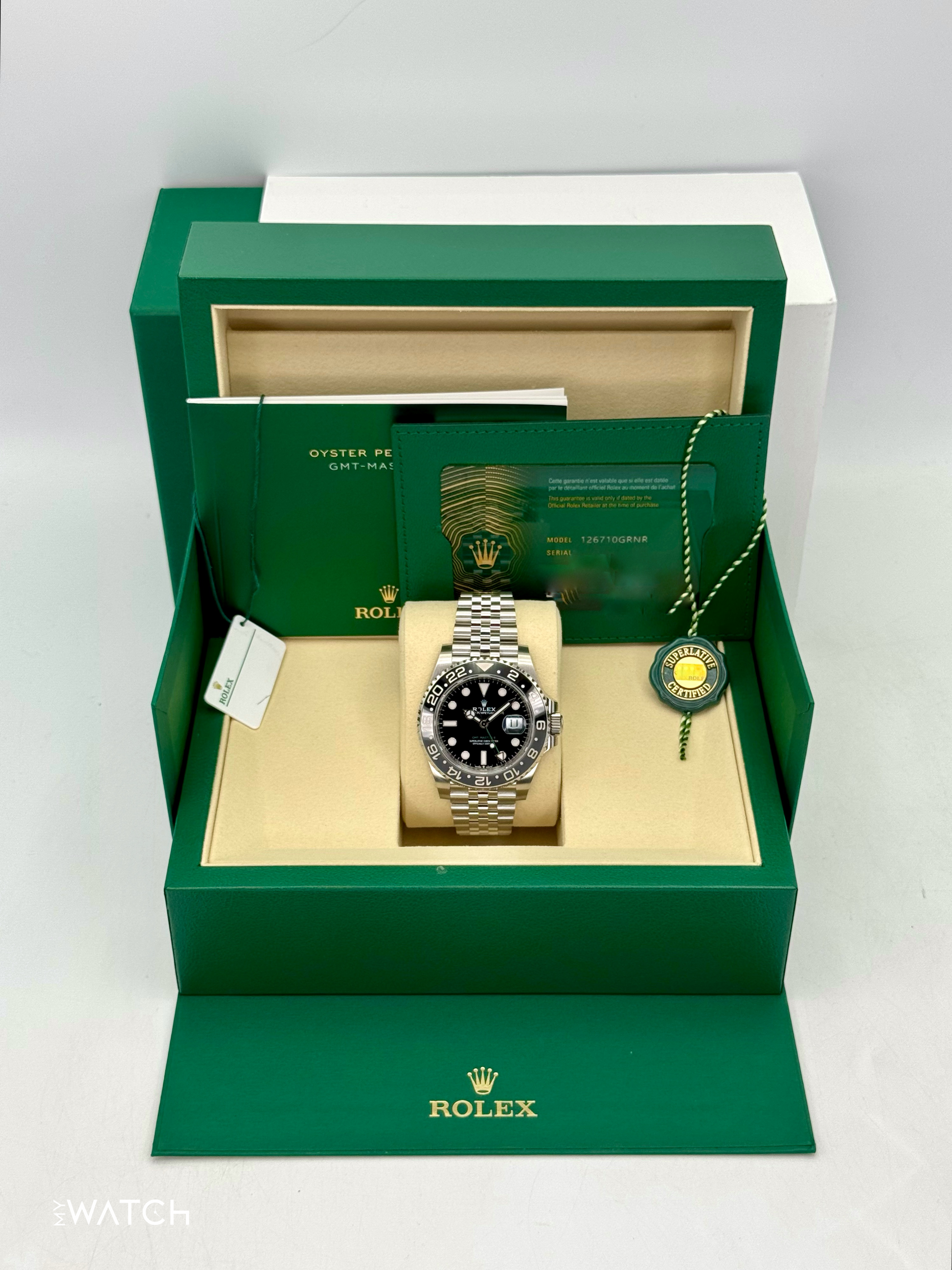 NEW 2025 Rolex GMT-Master II "Bruce Wayne" 40mm 126710GRNR Jubilee (STICKERED) - MyWatchLLC