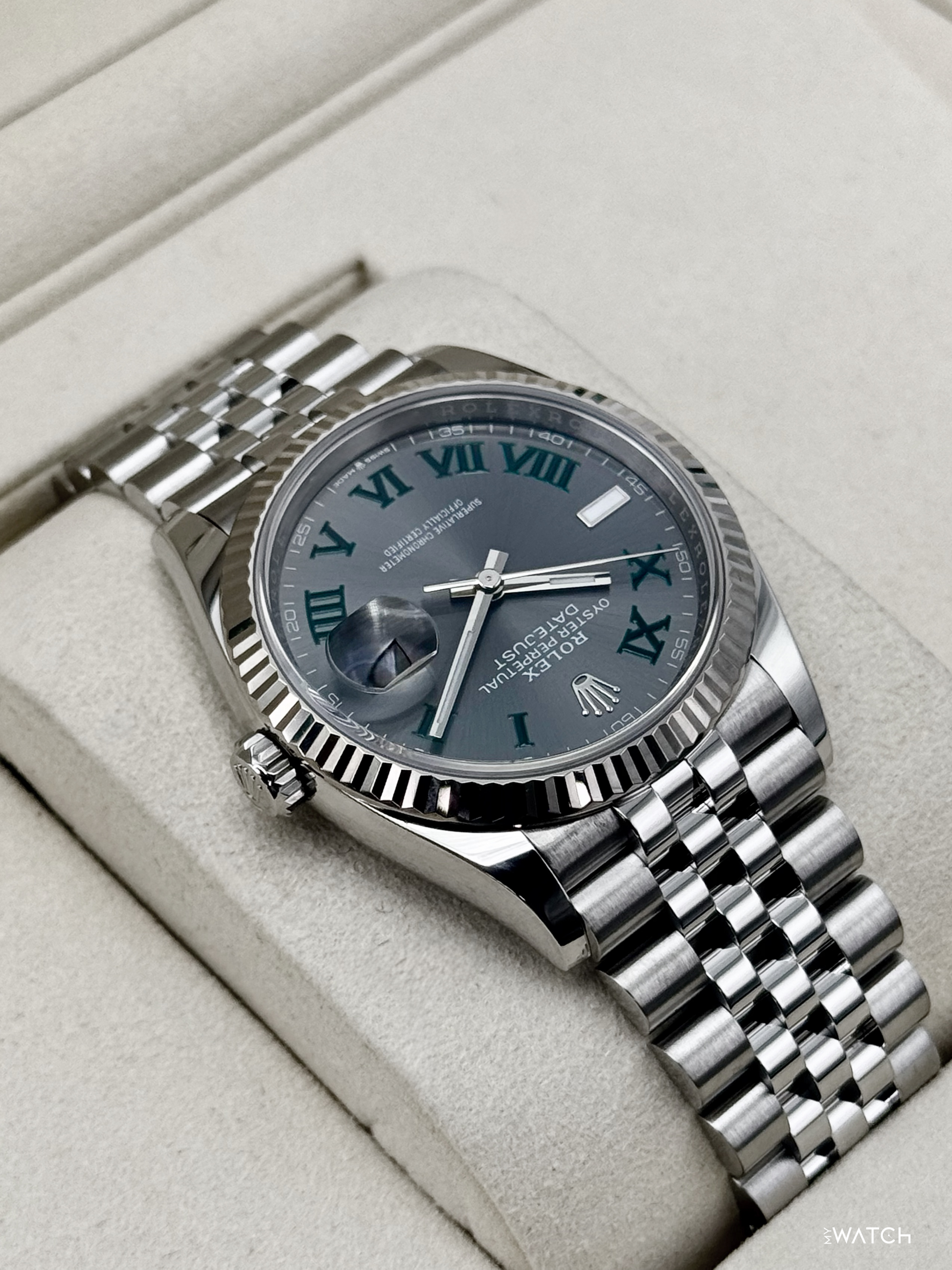 2025 Rolex Datejust 36mm 126234 Jubilee Wimbledon Dial - MyWatchLLC