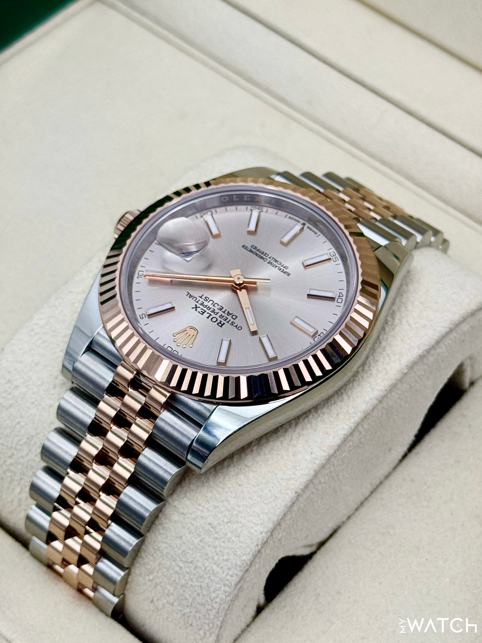 NEW 2025 Rolex Datejust 41mm 126331 Two-Tone Jubilee Sundust Dial - MyWatchLLC